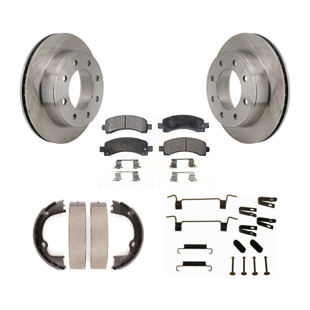 Transit Auto K8F-104910 Disc Brake Kit for 2009-2014 Chevrolet Express 3500, Chevrolet Express 2500, GMC Savana 2500 - Rear product image