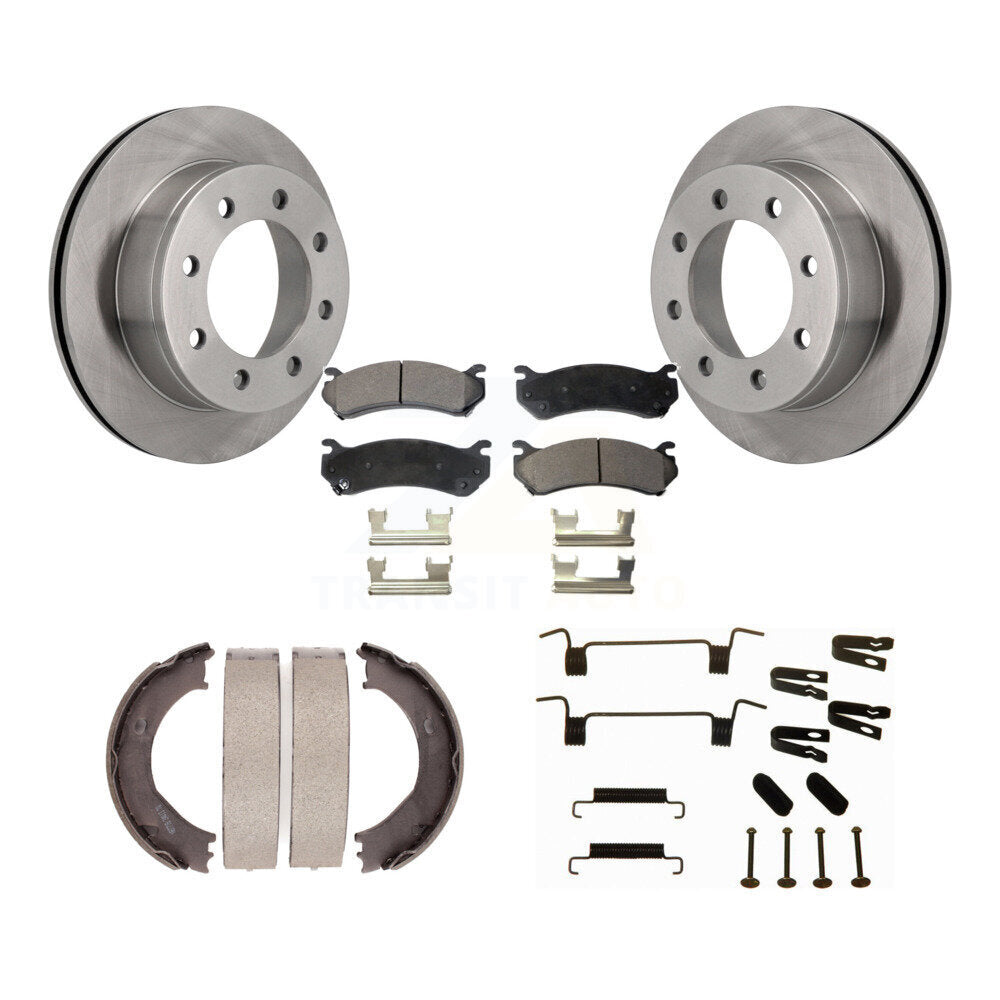 Transit Auto K8F-104940 Disc Brake Kit for 1999-2010 GMC Sierra 3500 HD, Chevrolet Silverado 2500 HD, Chevrolet Suburban 2500 & more - Rear product image