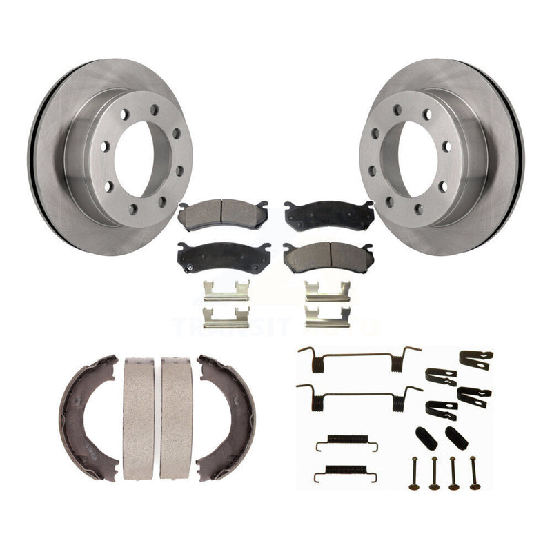 Transit Auto K8F-104940 Disc Brake Kit for 1999-2010 GMC Sierra 3500 HD, Chevrolet Silverado 2500 HD, Chevrolet Suburban 2500 & more - Rear product image