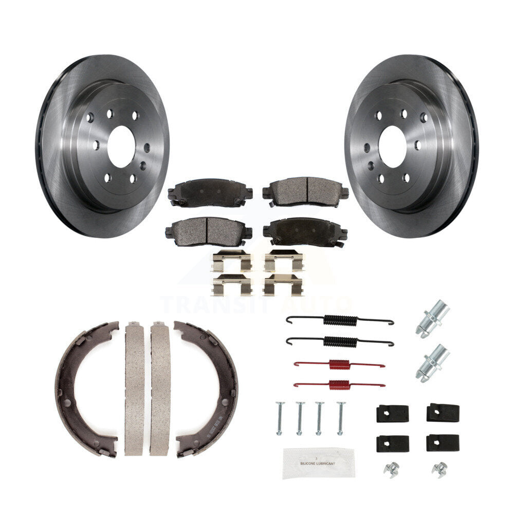 Transit Auto K8F-104959 Disc Brake Kit for 2007-2017 GMC Acadia Limited, Chevrolet Traverse, Buick Enclave & more - Rear product image