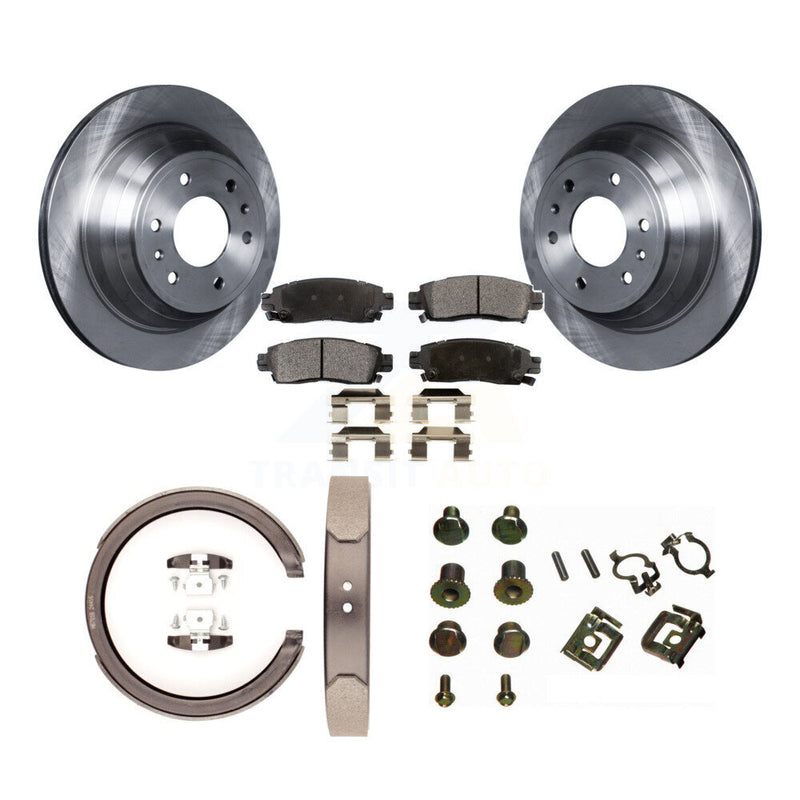 Transit Auto K8F-104960 Disc Brake Kit for 2002-2009 Saab 9-7x, Buick Rainier, GMC Envoy XUV & more - Rear product image
