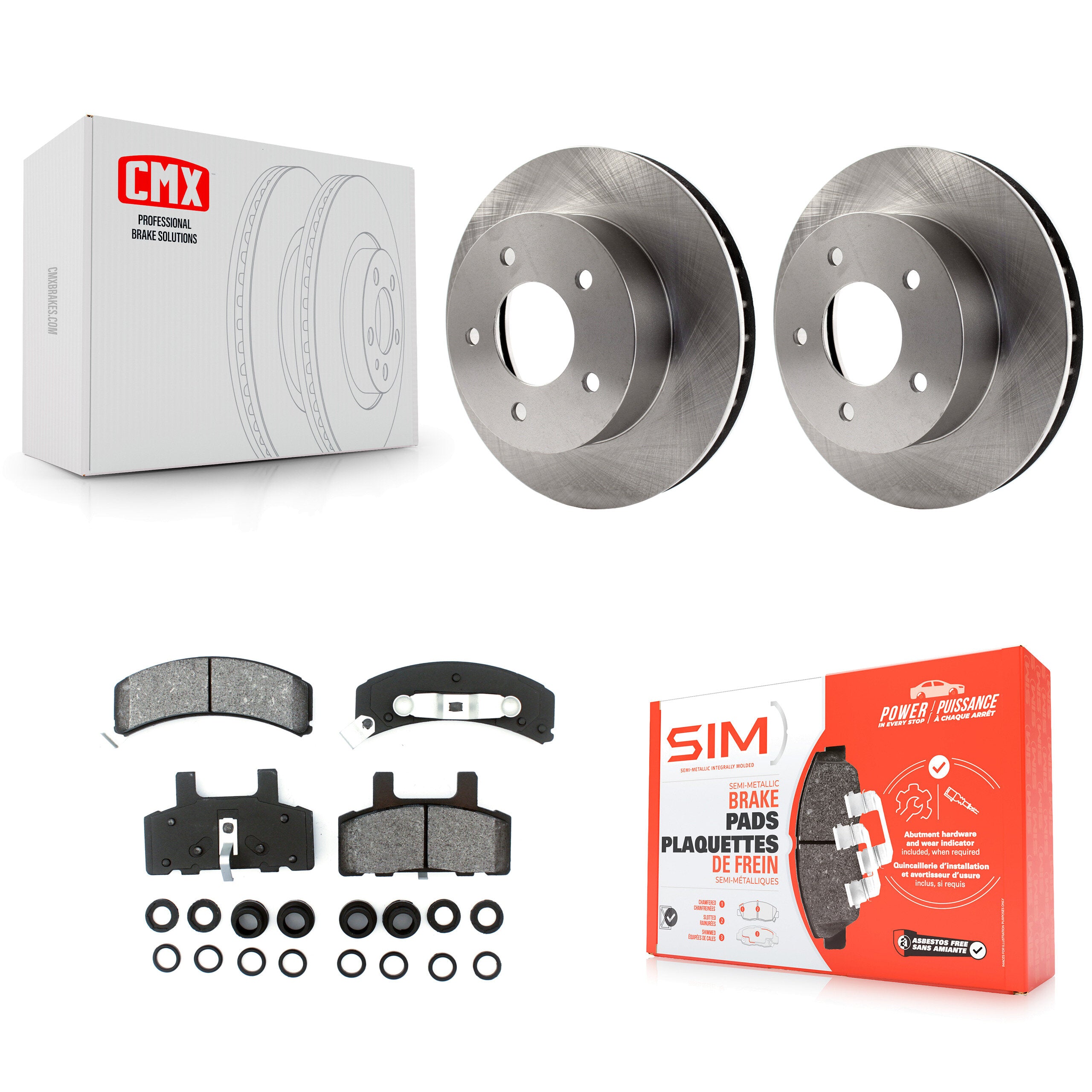 Transit Auto K8S-100004 Disc Brake Kit for 1990-2002 Chevrolet Astro, GMC Safari - Front product image