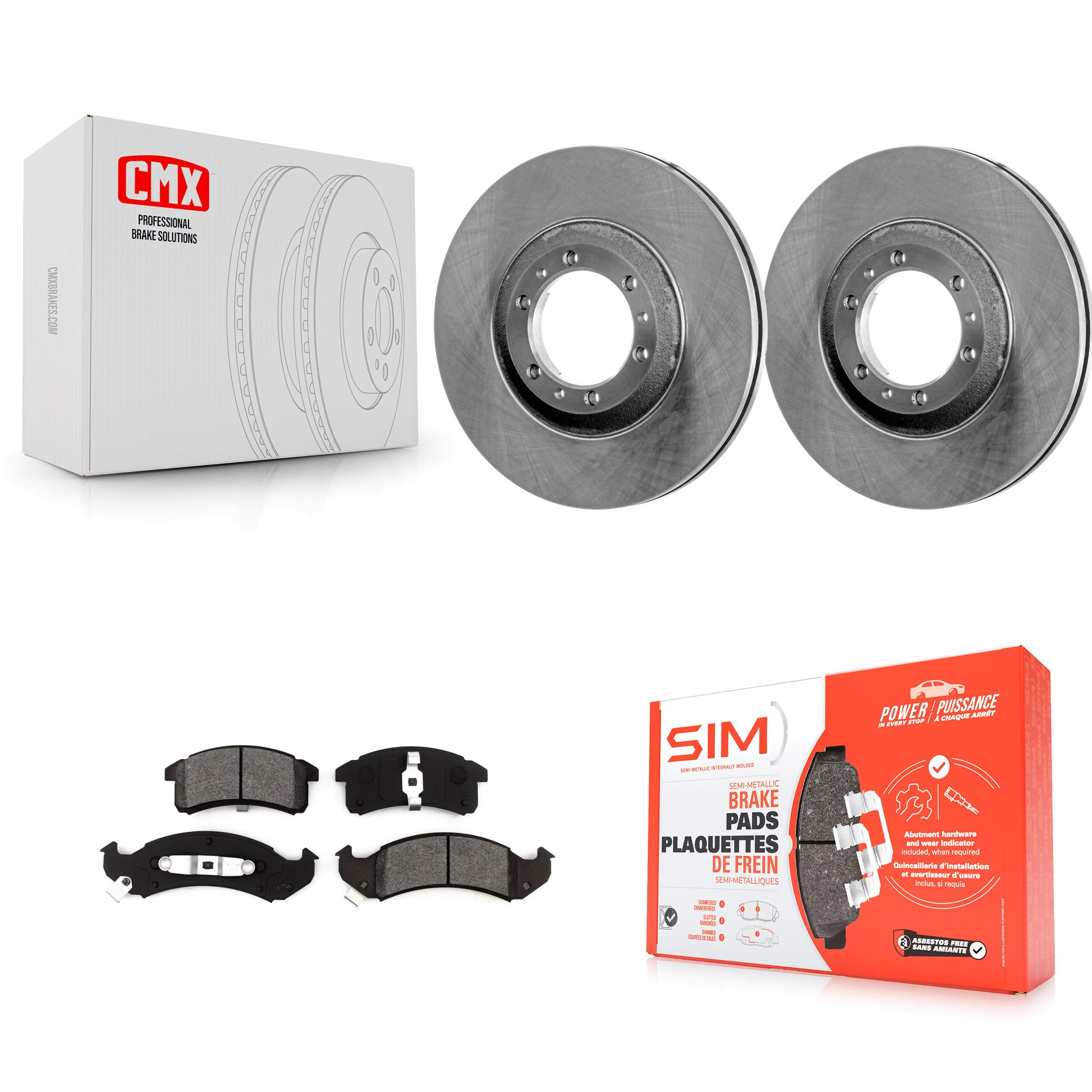 Transit Auto K8S-100016 Disc Brake Kit for 1994-1999 Oldsmobile Regency, Oldsmobile LSS, Buick Riviera & more - Front product image