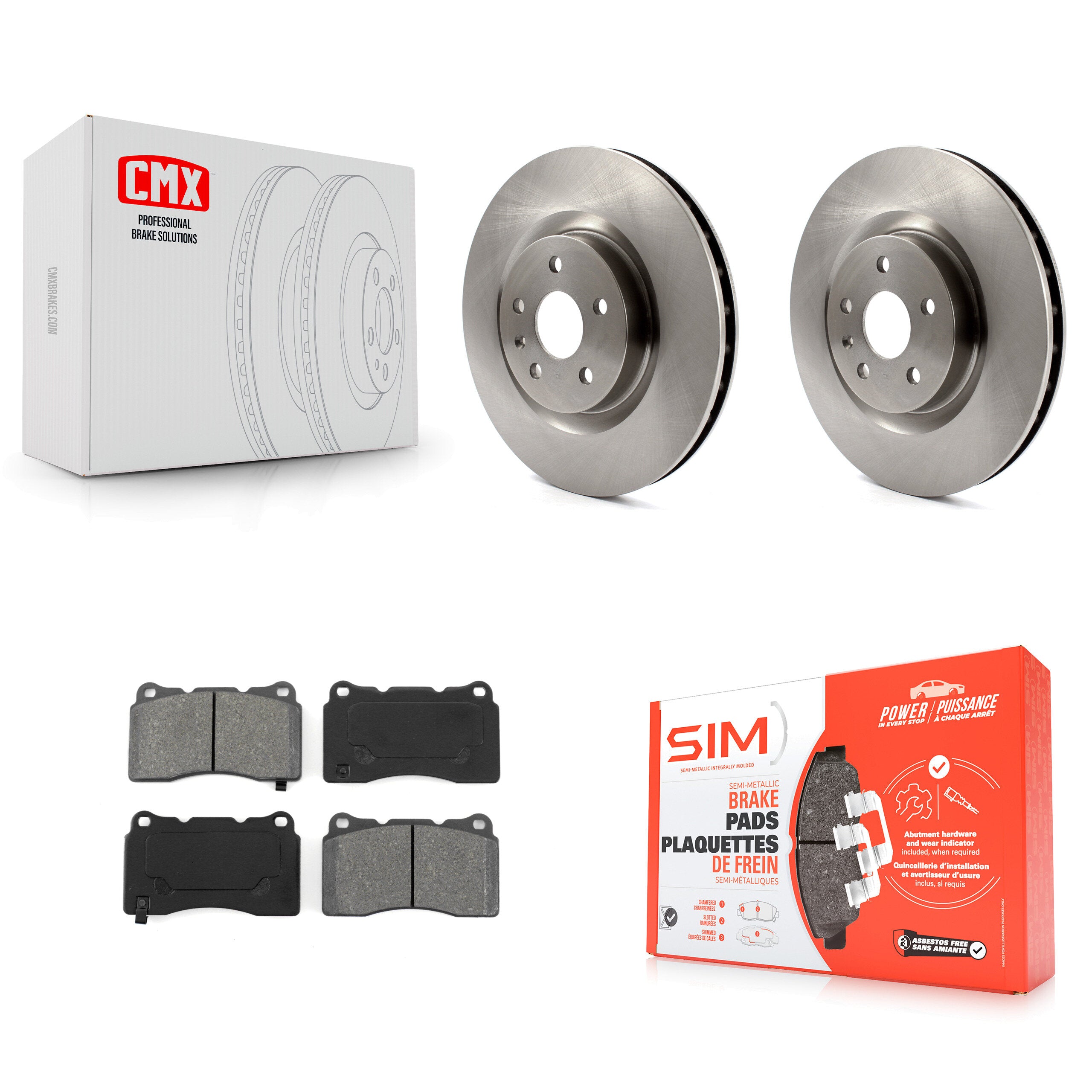 Transit Auto K8S-100076 Disc Brake Kit for 2009-2013 Buick Regal, Pontiac G8 - Front product image