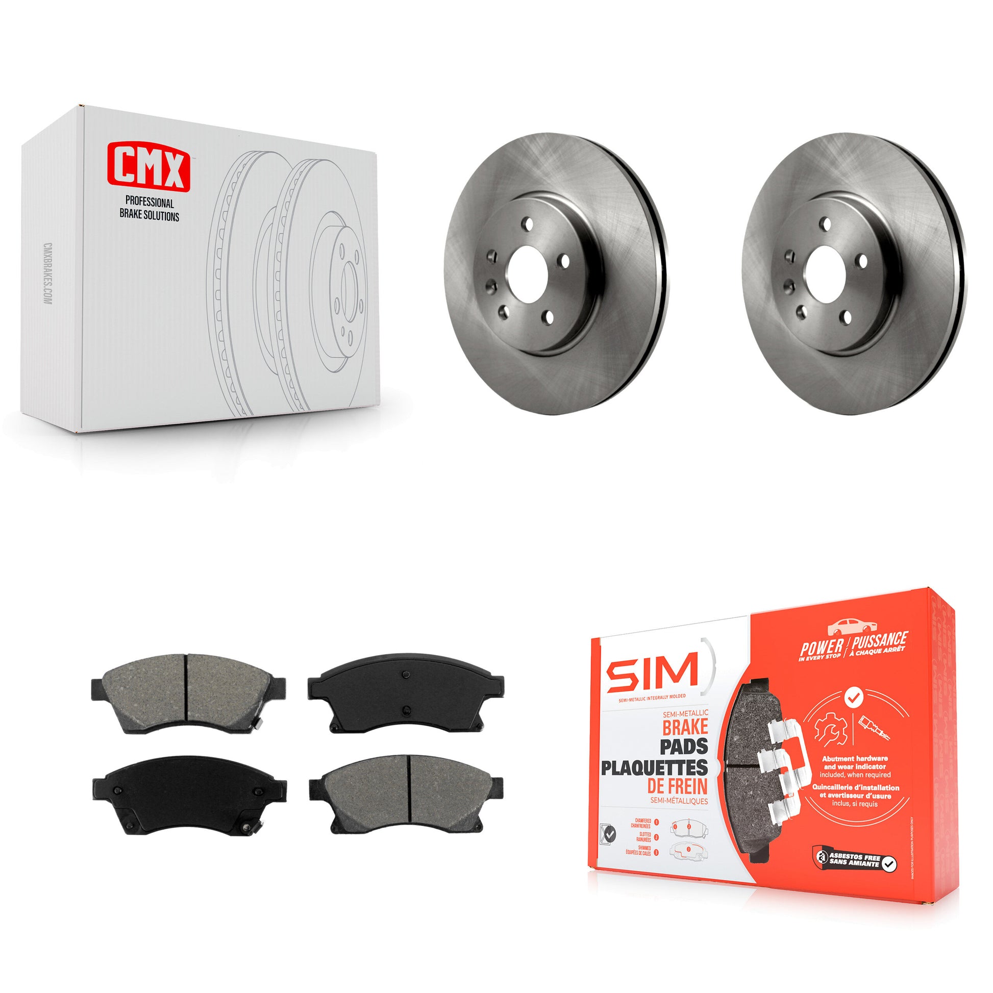 Transit Auto K8S-100084 Disc Brake Kit for 2013-2014 Chevrolet Sonic - Front product image