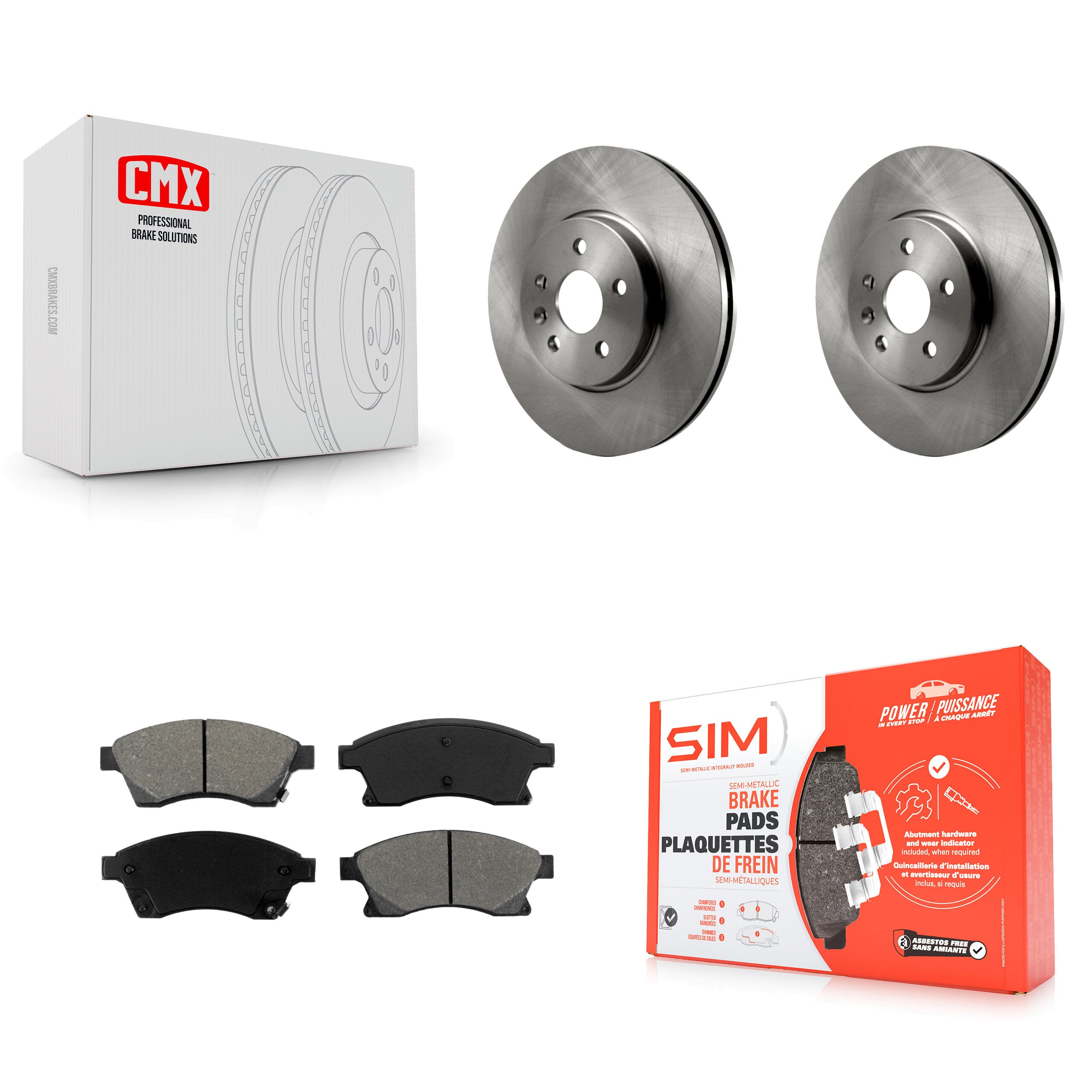 Transit Auto K8S-100084 Disc Brake Kit for 2013-2014 Chevrolet Sonic - Front product image