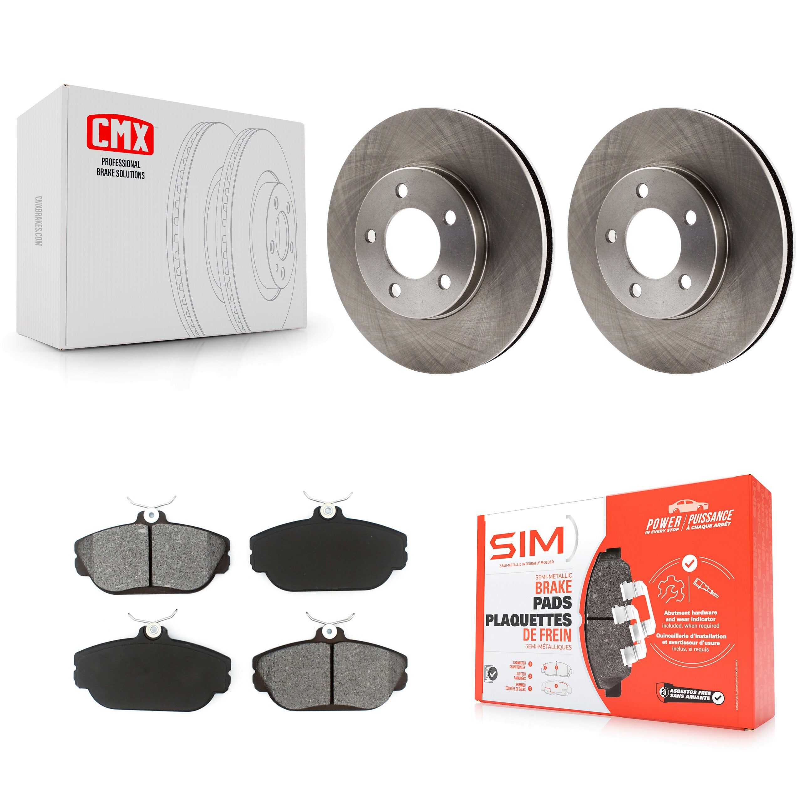 Transit Auto K8S-100103 Disc Brake Kit for 1993-2000 Ford Taurus, Ford Windstar, Mercury Sable & more - Front product image