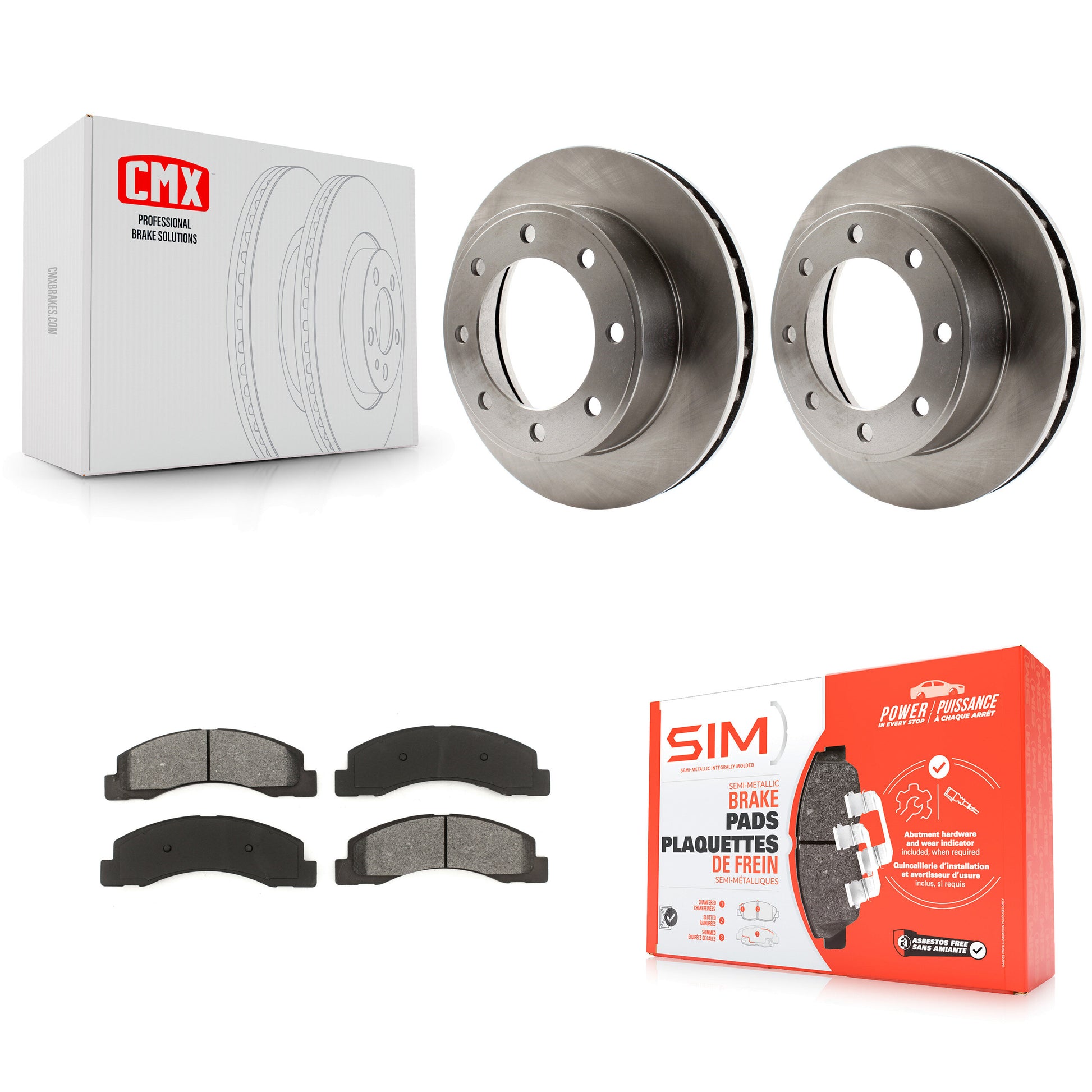Transit Auto K8S-100114 Disc Brake Kit for 1999-2000 Ford Excursion, Ford F-250 Super Duty, Ford F-350 Super Duty - Front product image