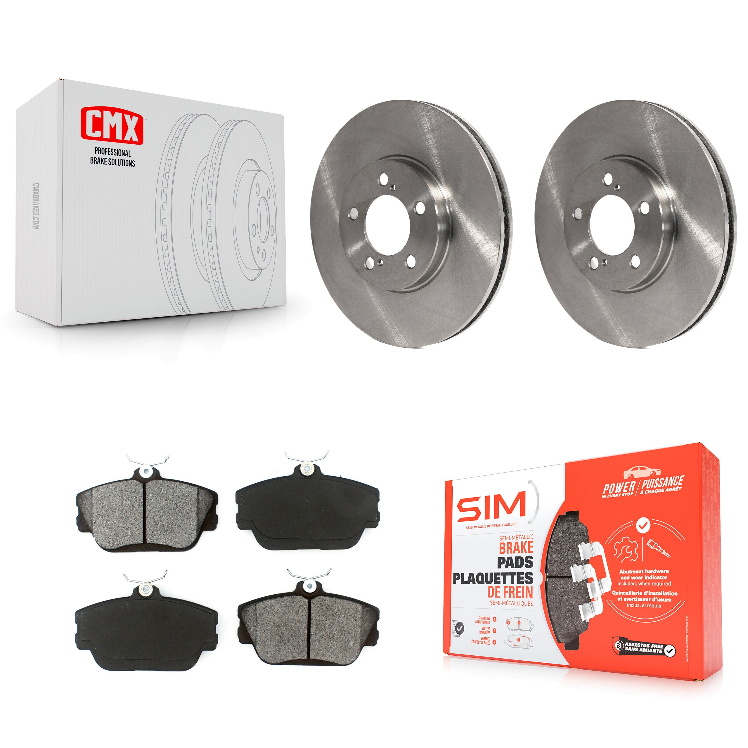 Transit Auto K8S-100115 Disc Brake Kit for 1993-2007 Ford Taurus, Mercury Sable, Ford Thunderbird & more - Front product image