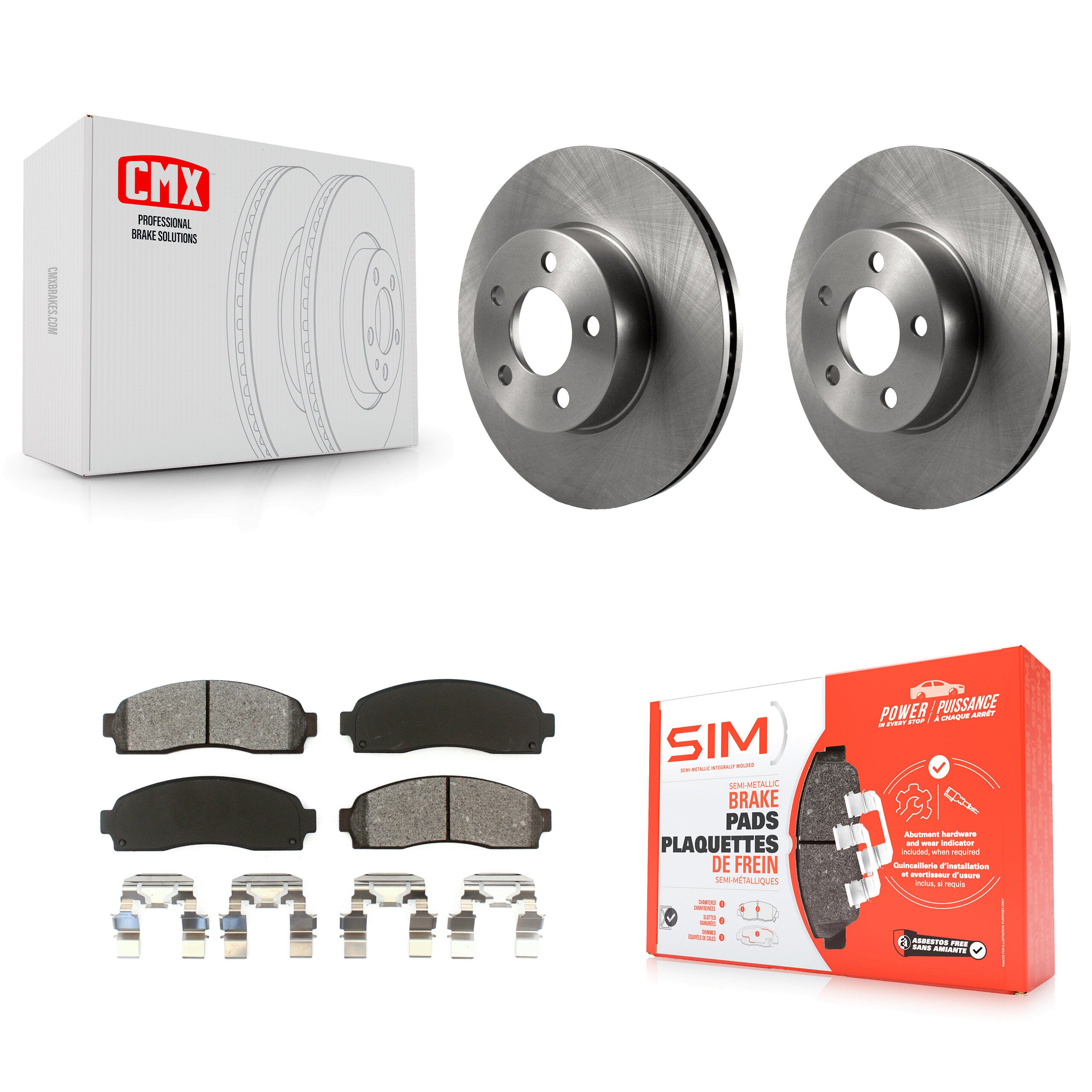 Transit Auto K8S-100129 Disc Brake Kit for 2001-2011 Mazda B4000, Ford Ranger, Ford Explorer Sport & more - Front product image