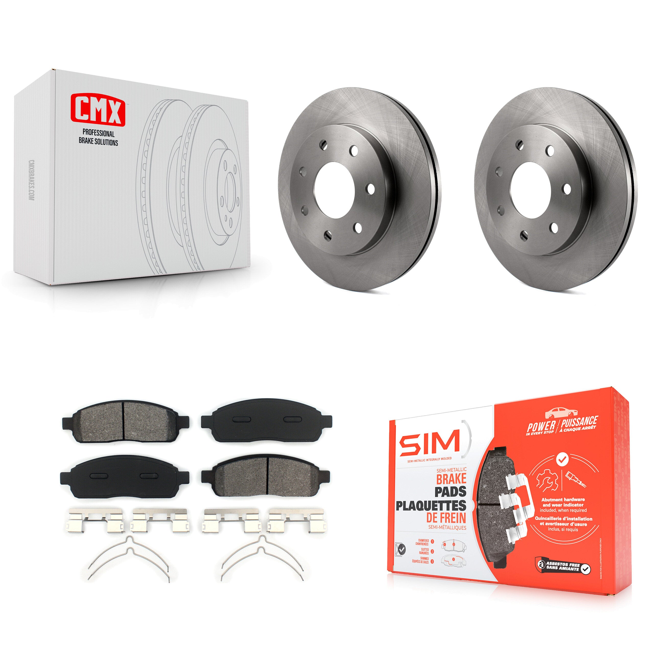 Transit Auto K8S-100134 Disc Brake Kit for 2004-2008 Lincoln Mark LT, Ford F-150 - Front product image