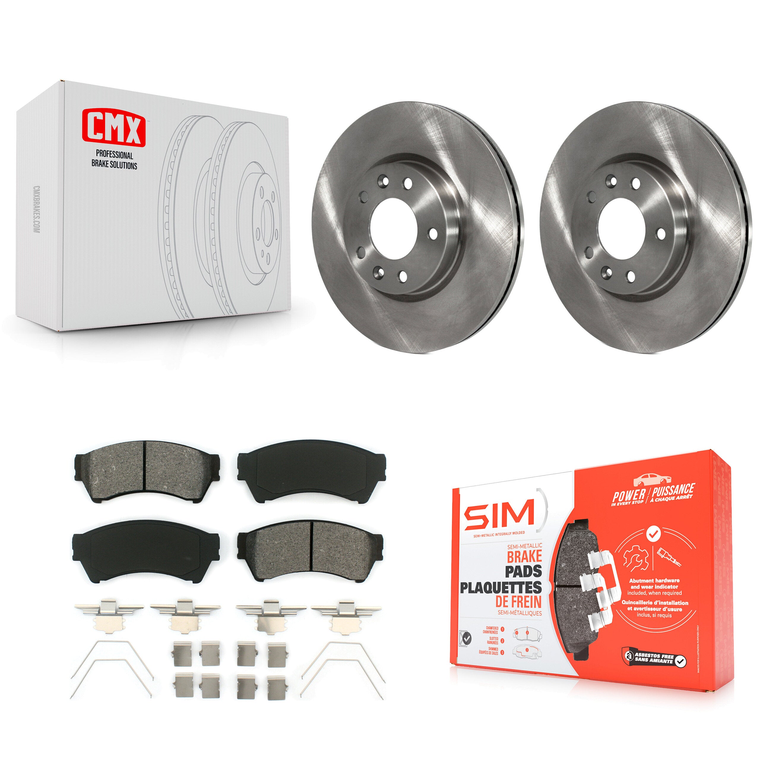 Transit Auto K8S-100151 Disc Brake Kit for 2006-2013 Mazda 6, Lincoln MKZ, Ford Fusion & more - Front product image