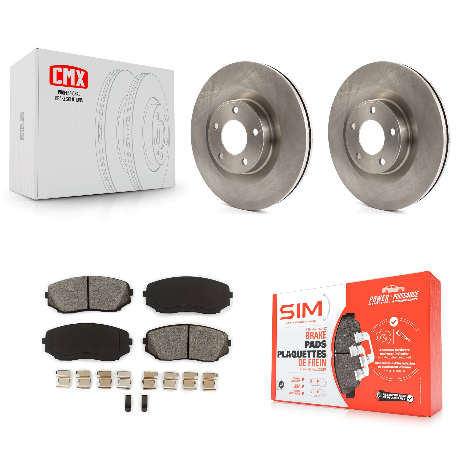 Transit Auto K8S-100156 Disc Brake Kit for 2007-2015 Ford Edge, Lincoln MKX - Front product image