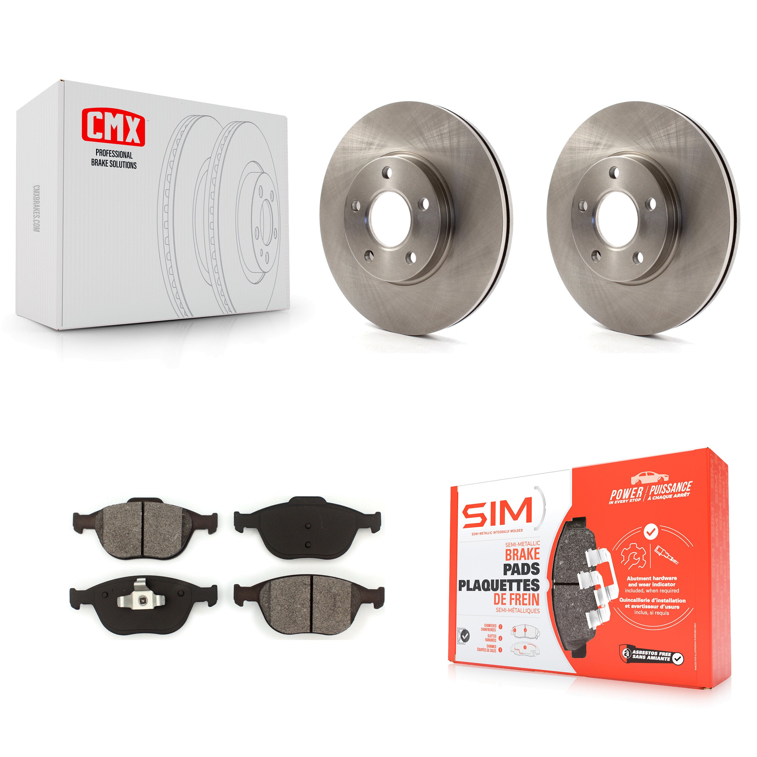 Transit Auto K8S-100168 Disc Brake Kit for 2010-2013 Ford Transit Connect - Front product image