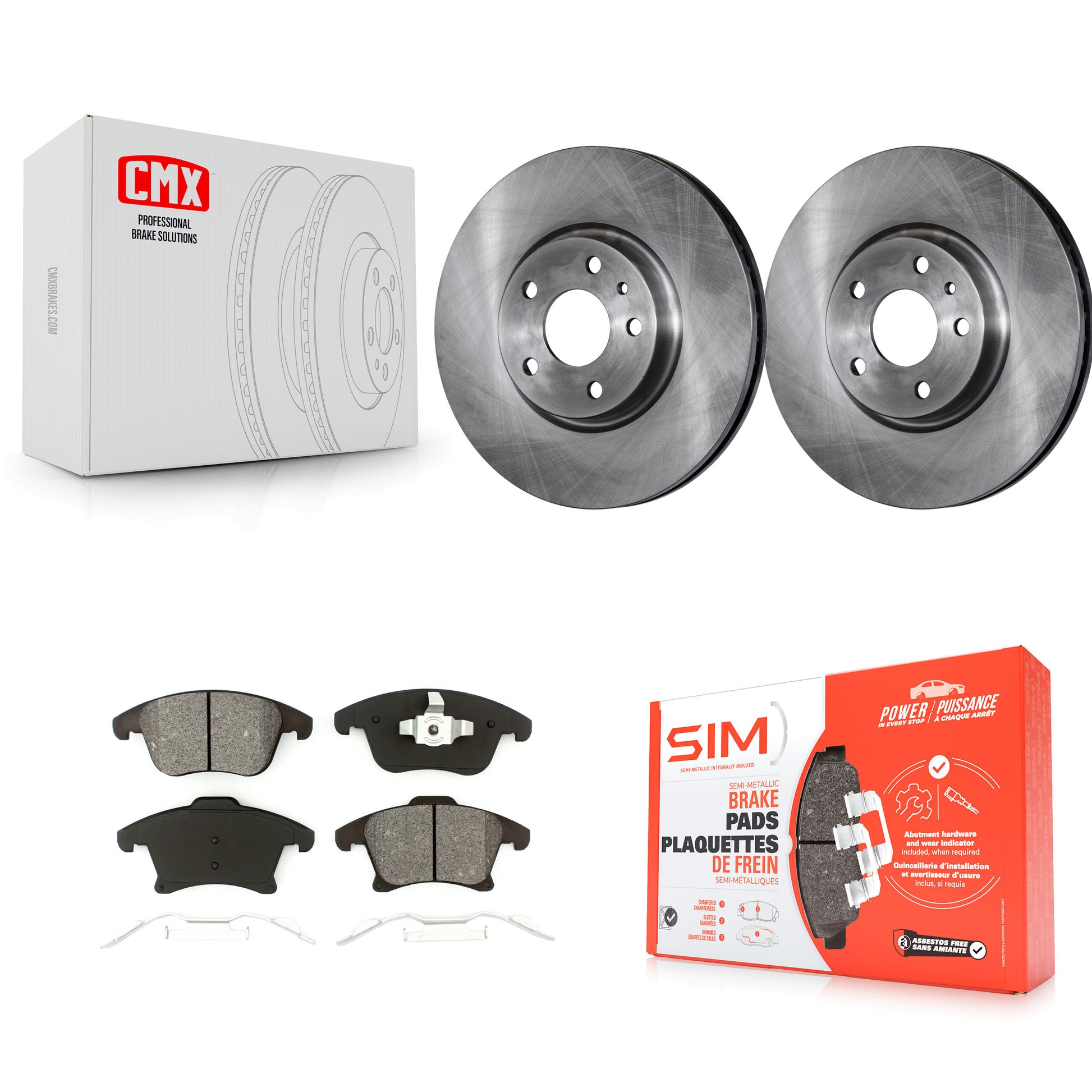 Transit Auto K8S-100174 Disc Brake Kit for 2013-2020 Ford Fusion, Lincoln MKZ - Front product image