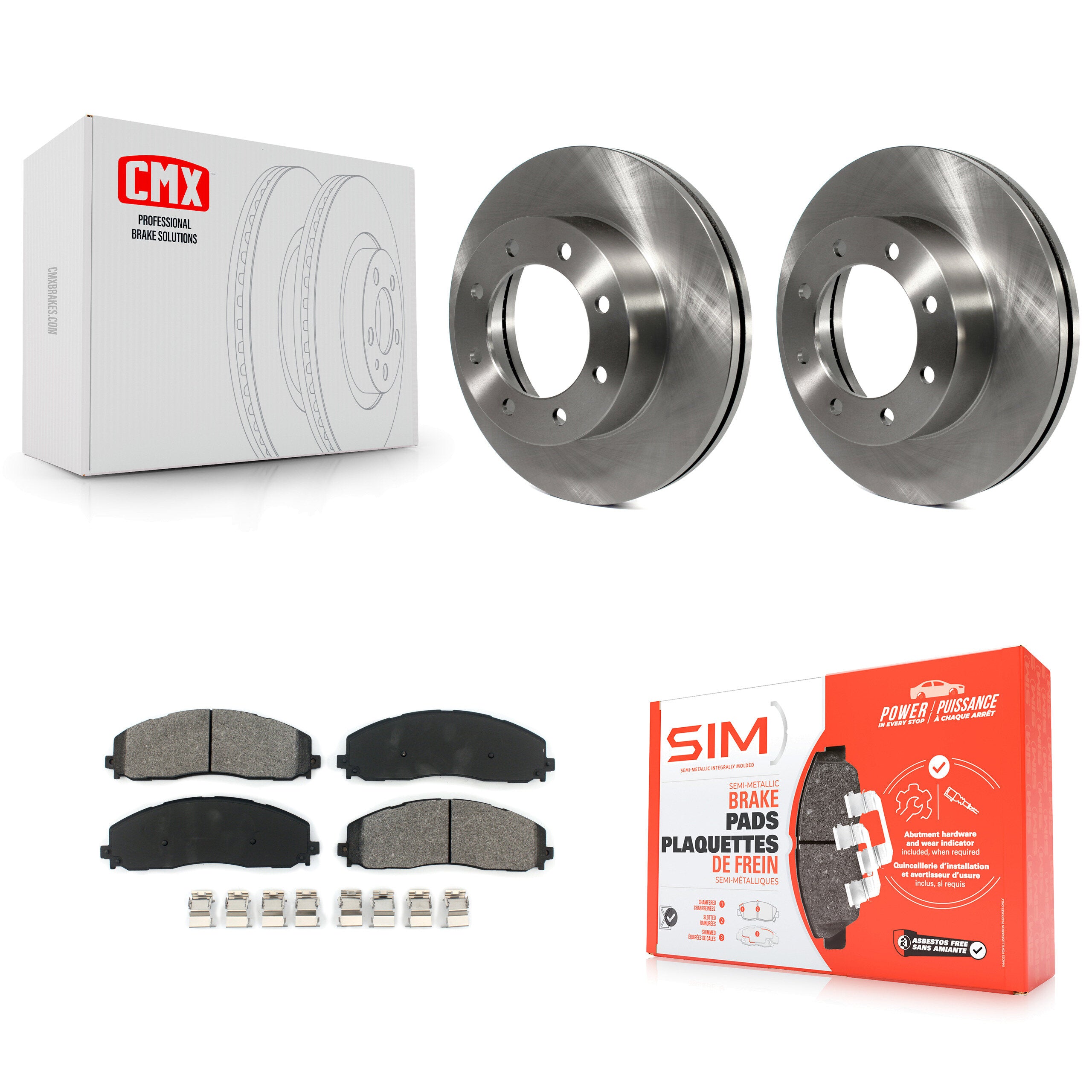 Transit Auto K8S-100176 Disc Brake Kit for 2013-2023 Ford F-250 Super Duty, Ford F-350 Super Duty, Ford F-450 Super Duty - Front product image