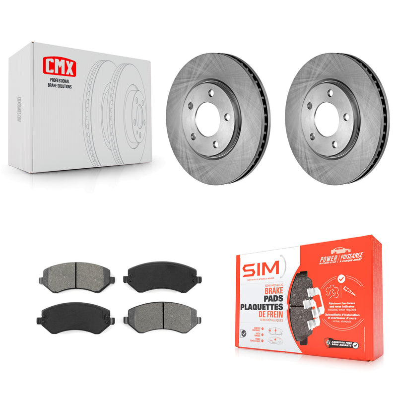 Transit Auto K8S-100212 Disc Brake Kit for 2003-2006 Dodge Grand Caravan, Chrysler Voyager - Front product image