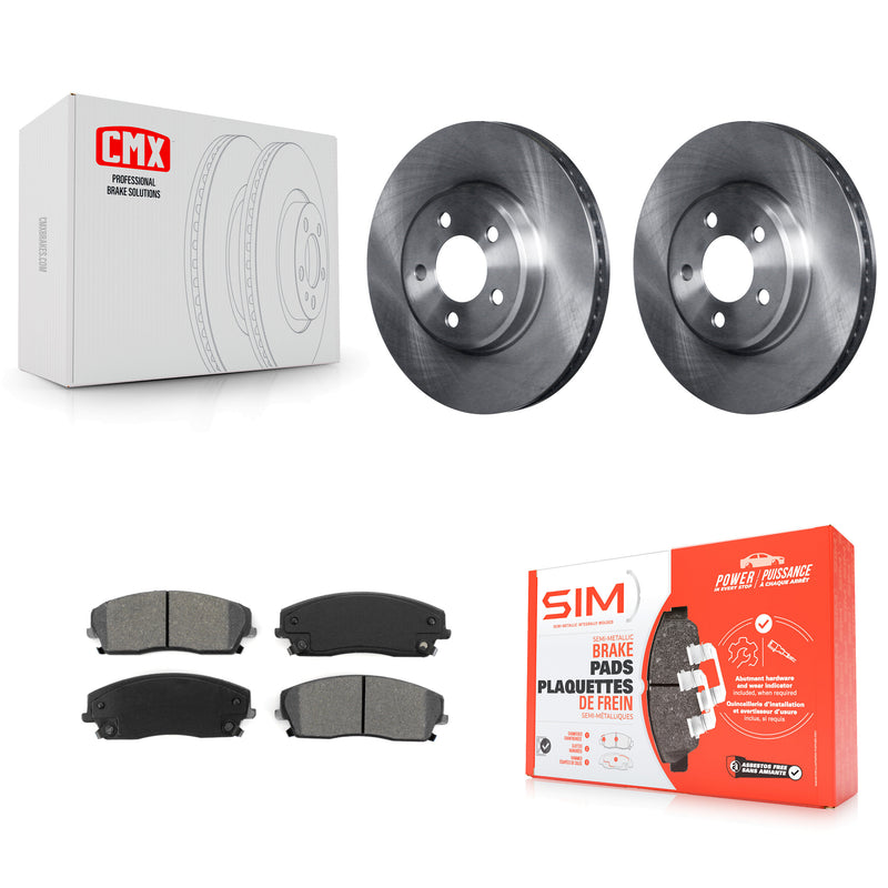 Transit Auto K8S-100221 Disc Brake Kit for 2005-2023 Chrysler 300, Dodge Challenger, Dodge Charger - Front product image
