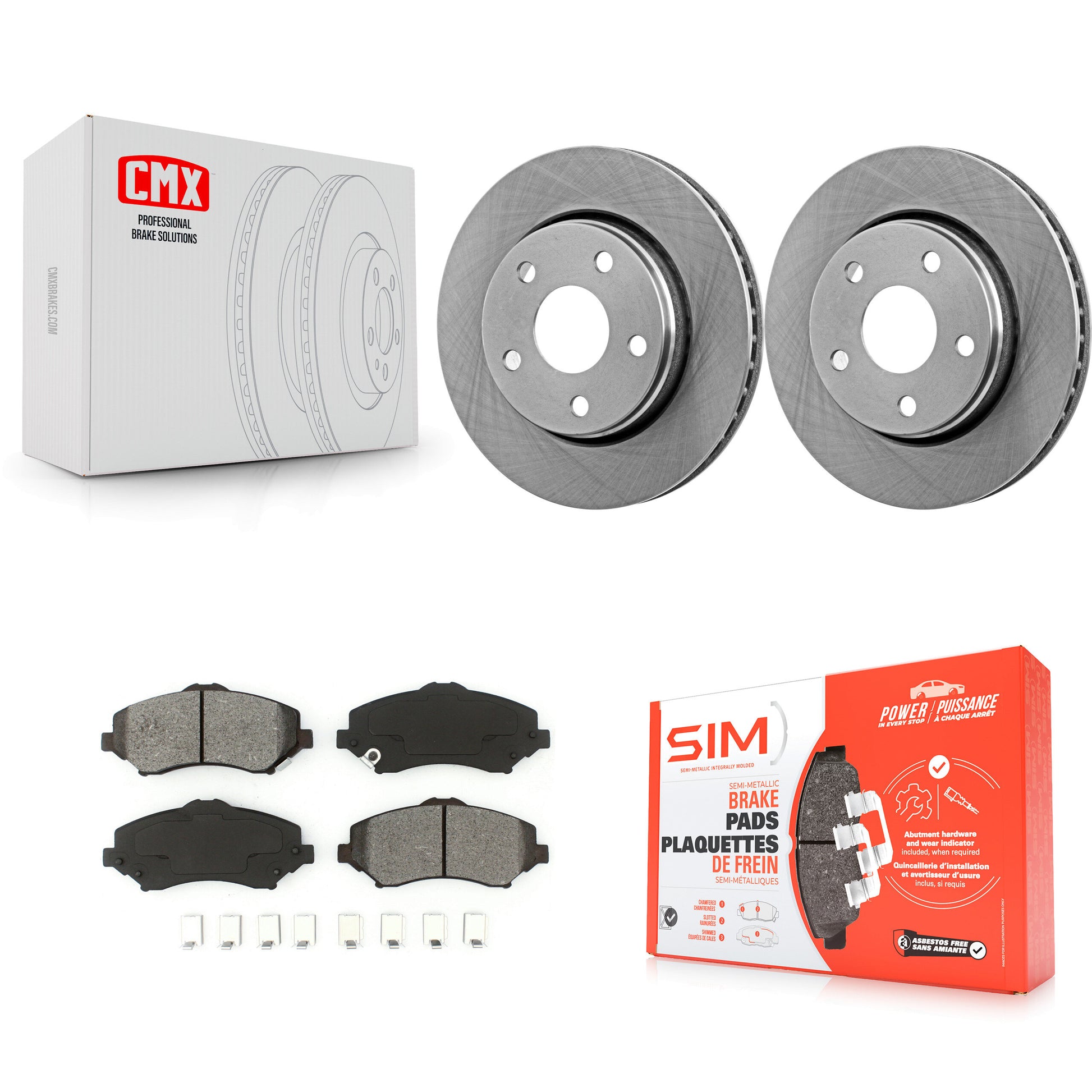 Transit Auto K8S-100230 Disc Brake Kit for 2007-2017 Jeep Wrangler - Front product image