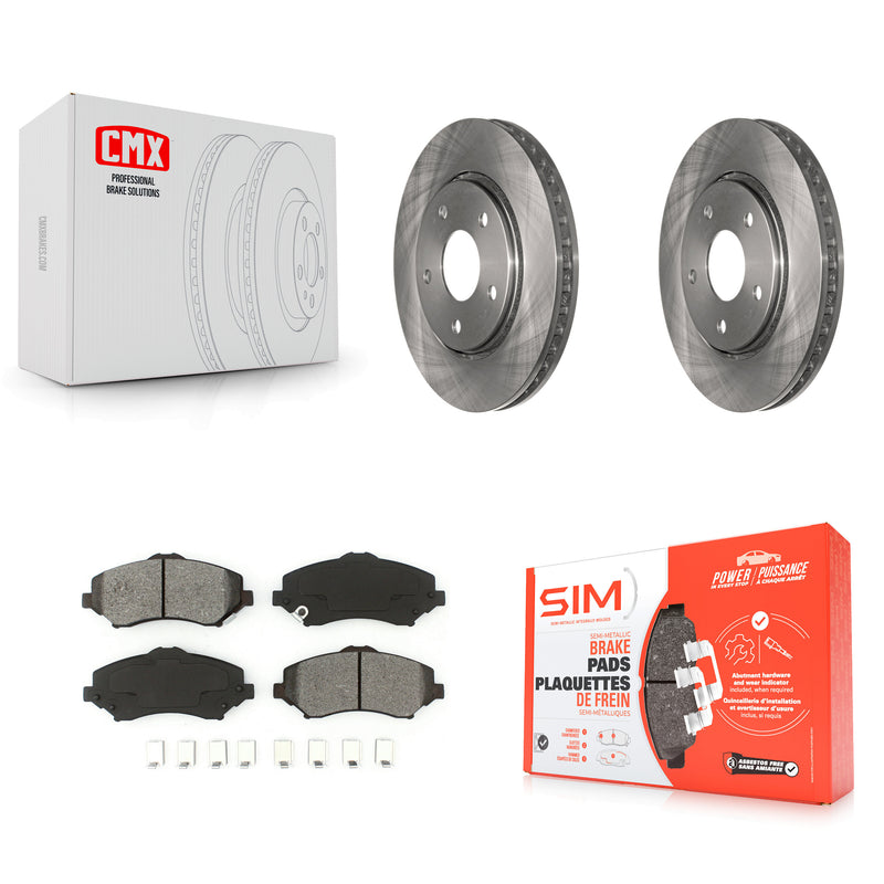 Transit Auto K8S-100233 Disc Brake Kit for 2008-2016 Chrysler Town & Country, Dodge Grand Caravan, Dodge Journey & more - Front product image