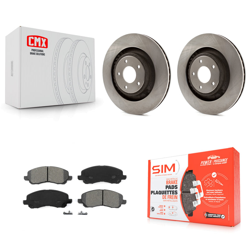 Transit Auto K8S-100238 Disc Brake Kit for 2008-2012 Chrysler 200, Dodge Avenger, Dodge Caliber - Front product image