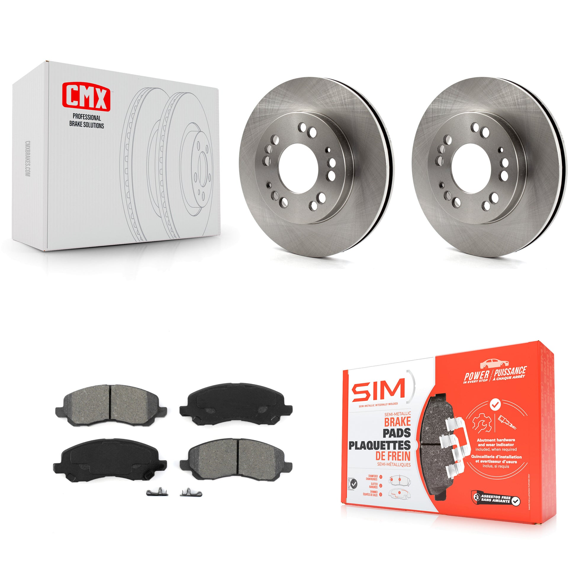 Transit Auto K8S-100273 Disc Brake Kit for 2001 Mitsubishi Eclipse, Mitsubishi Galant - Front product image