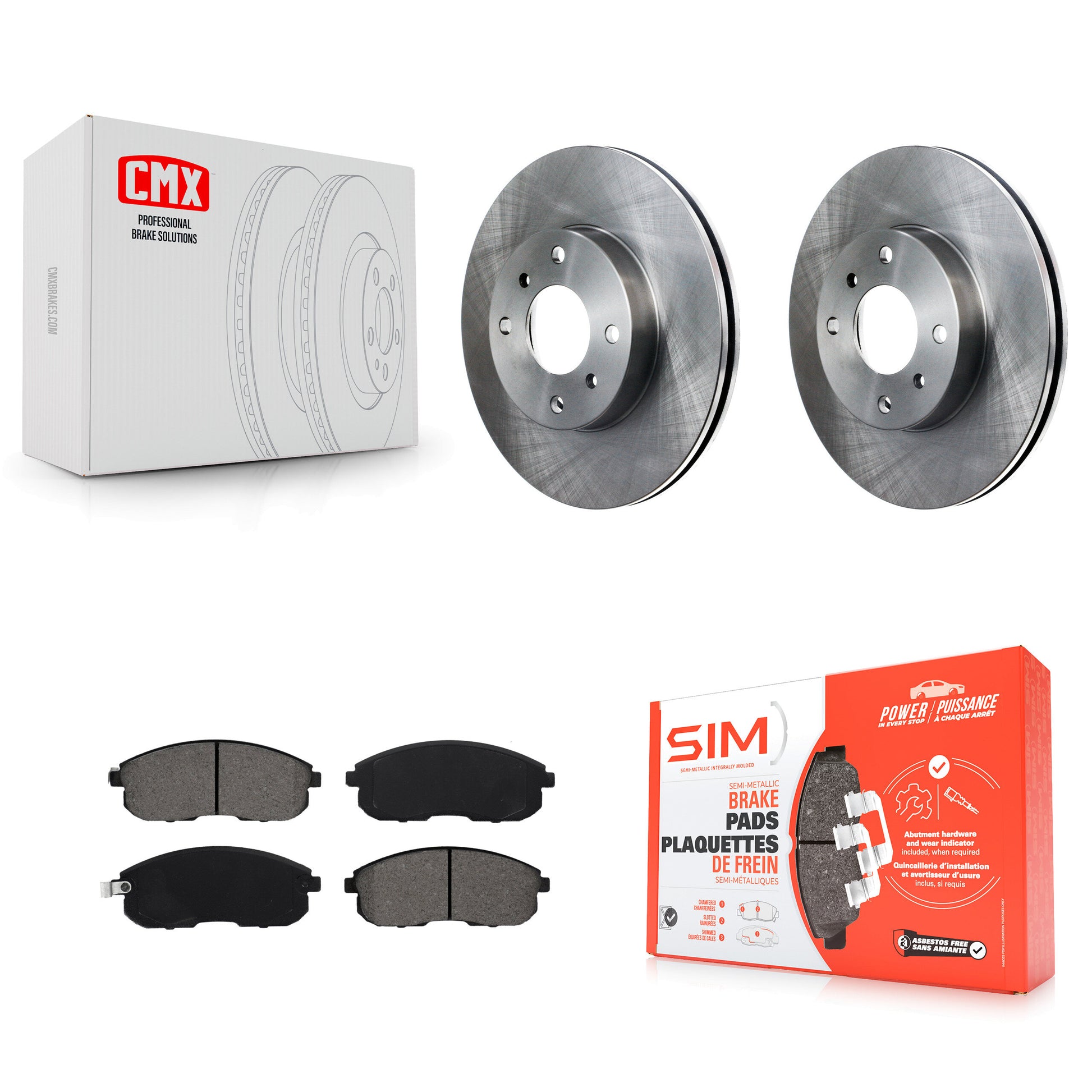 Transit Auto K8S-100286 Disc Brake Kit for 1993-2006 Nissan Sentra, INFINITI G20, Nissan Altima - Front product image