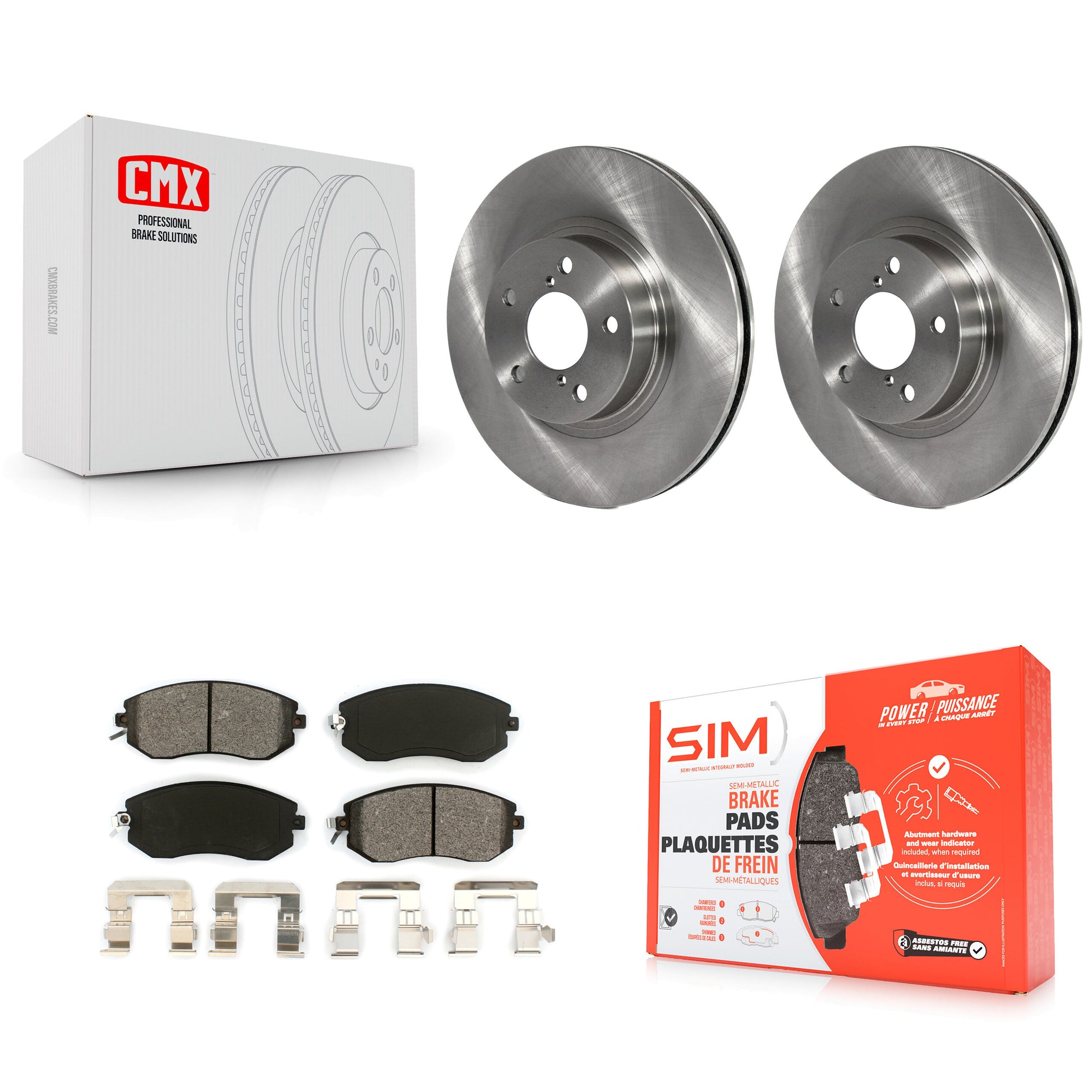 Transit Auto K8S-100308 Disc Brake Kit for 2011-2016 Subaru Impreza, Scion FR-S, Subaru BRZ - Front product image