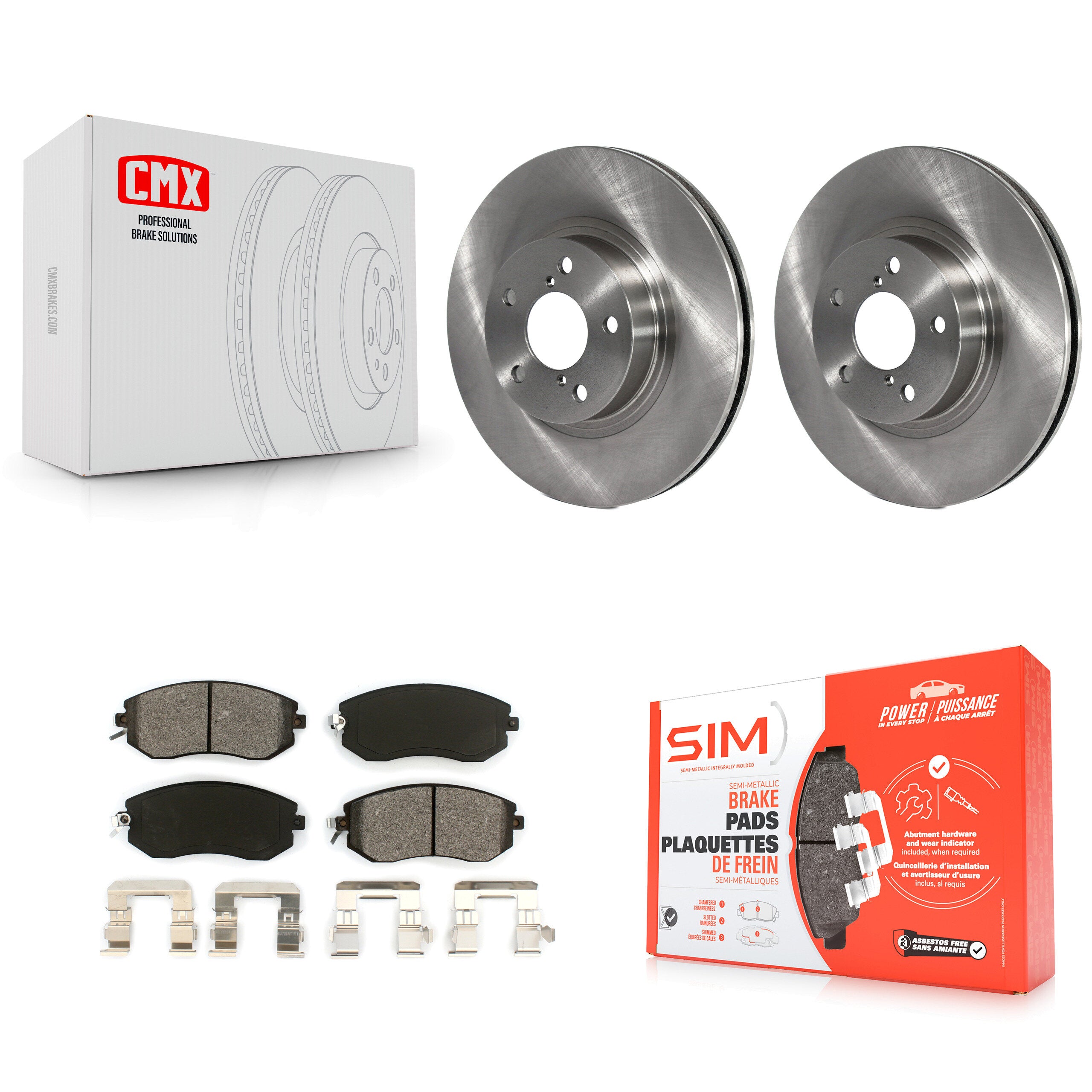 Transit Auto K8S-100308 Disc Brake Kit for 2011-2016 Subaru Impreza, Scion FR-S, Subaru BRZ - Front product image