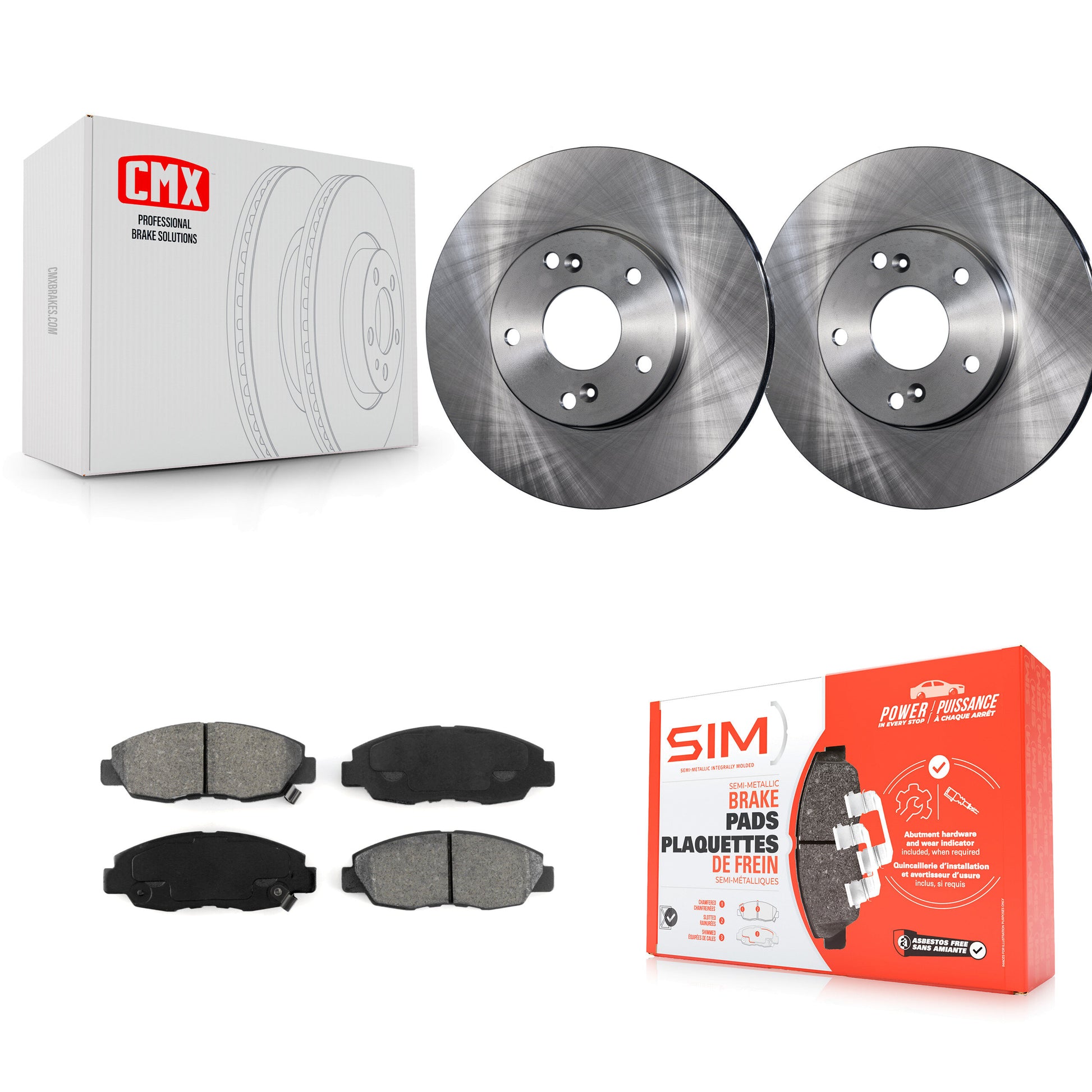 Transit Auto K8S-100318 Disc Brake Kit for 2011 Honda Civic - Front product image