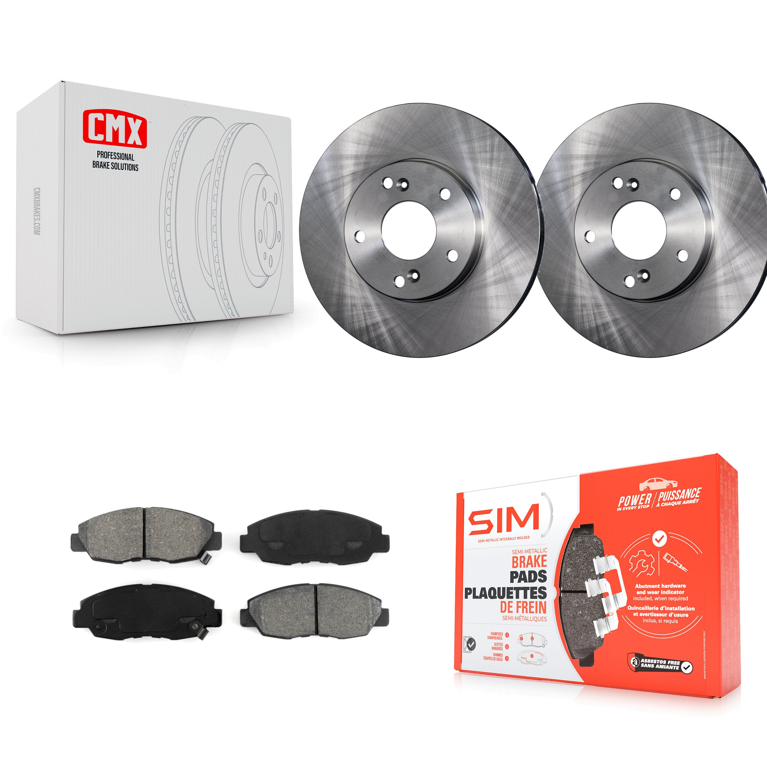 Transit Auto K8S-100318 Disc Brake Kit for 2011 Honda Civic - Front product image