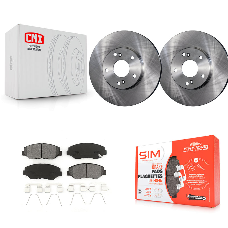 Transit Auto K8S-100321 Disc Brake Kit for 2003-2017 Honda Accord, Honda CR-Z, Honda Civic & more - Front product image