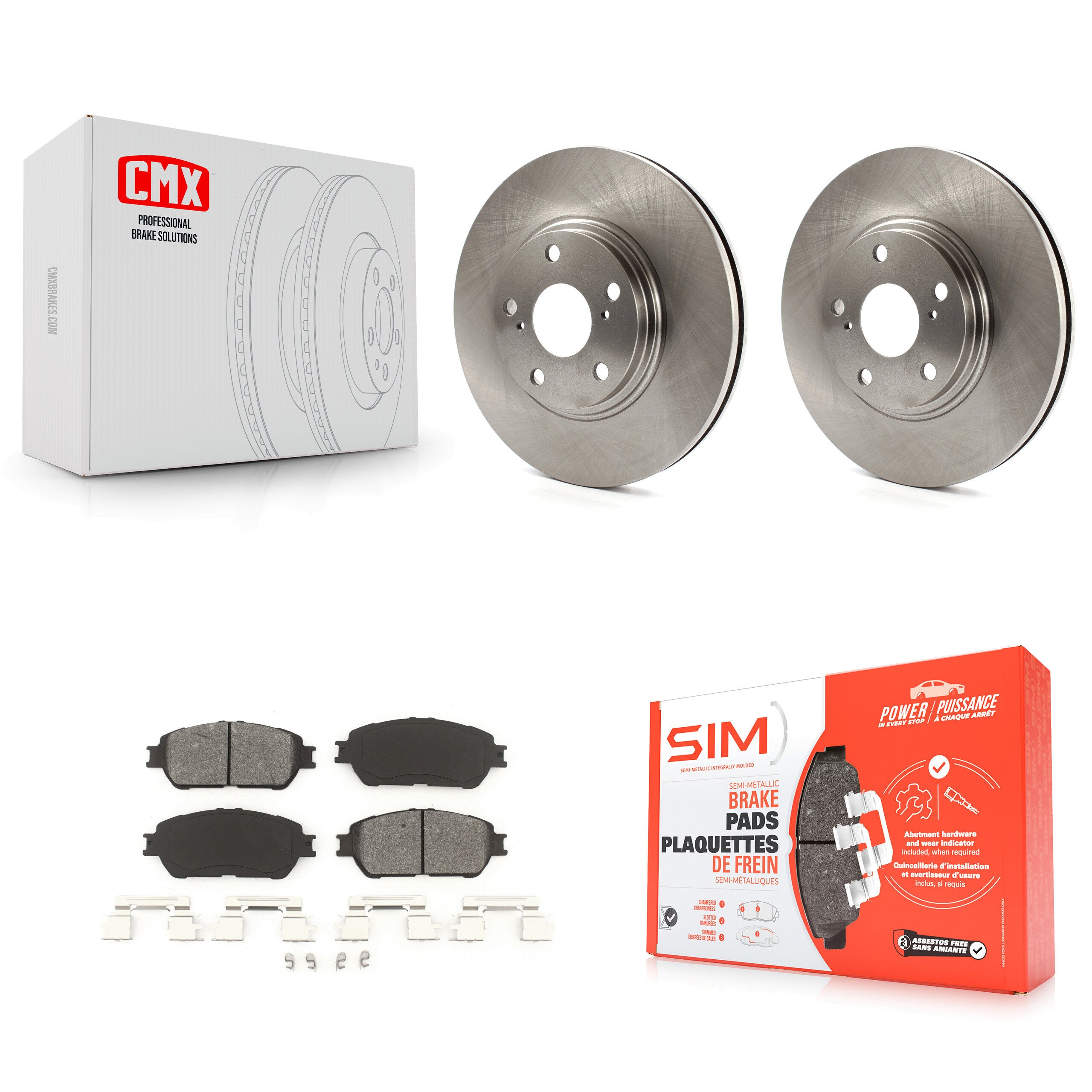 Transit Auto K8S-100348 Disc Brake Kit for 2004-2006 Lexus ES330 - Front product image