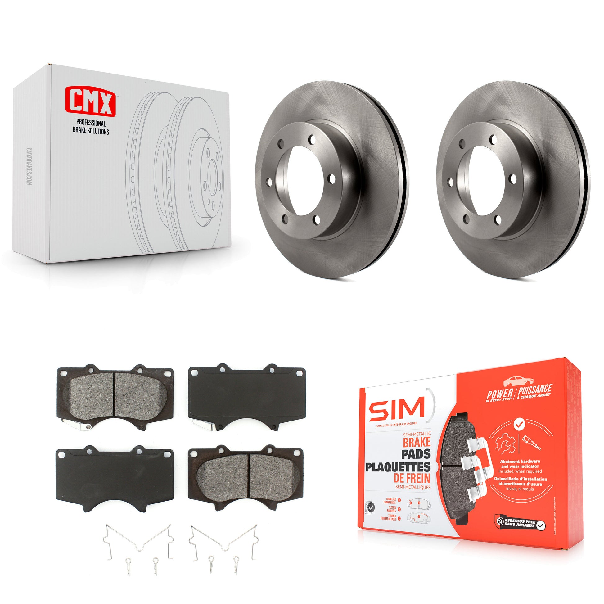 Transit Auto K8S-100354 Disc Brake Kit for 2000-2007 Toyota Sequoia, Toyota Tundra - Front product image