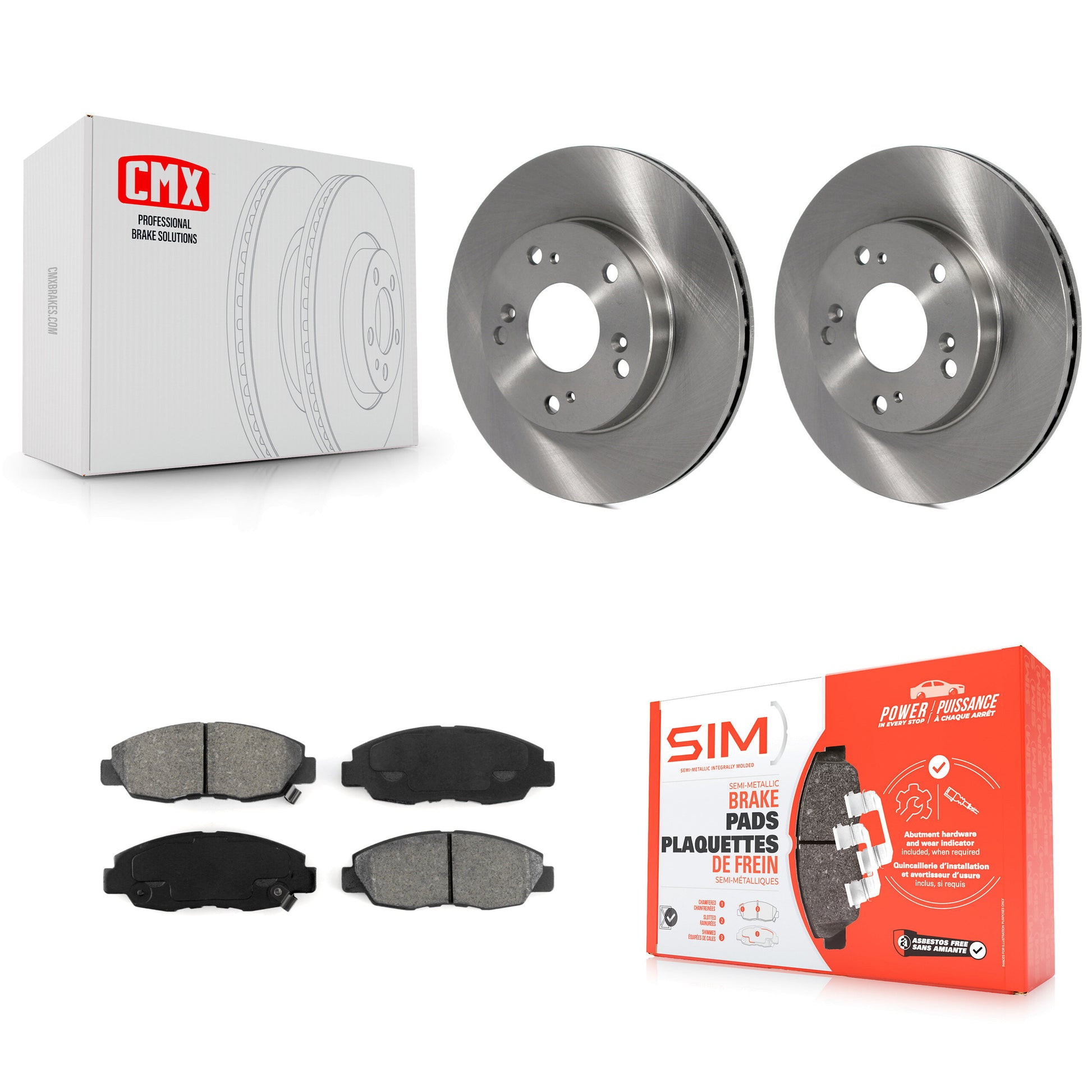 Transit Auto K8S-100382 Disc Brake Kit for 2006-2011 Honda Civic - Front product image