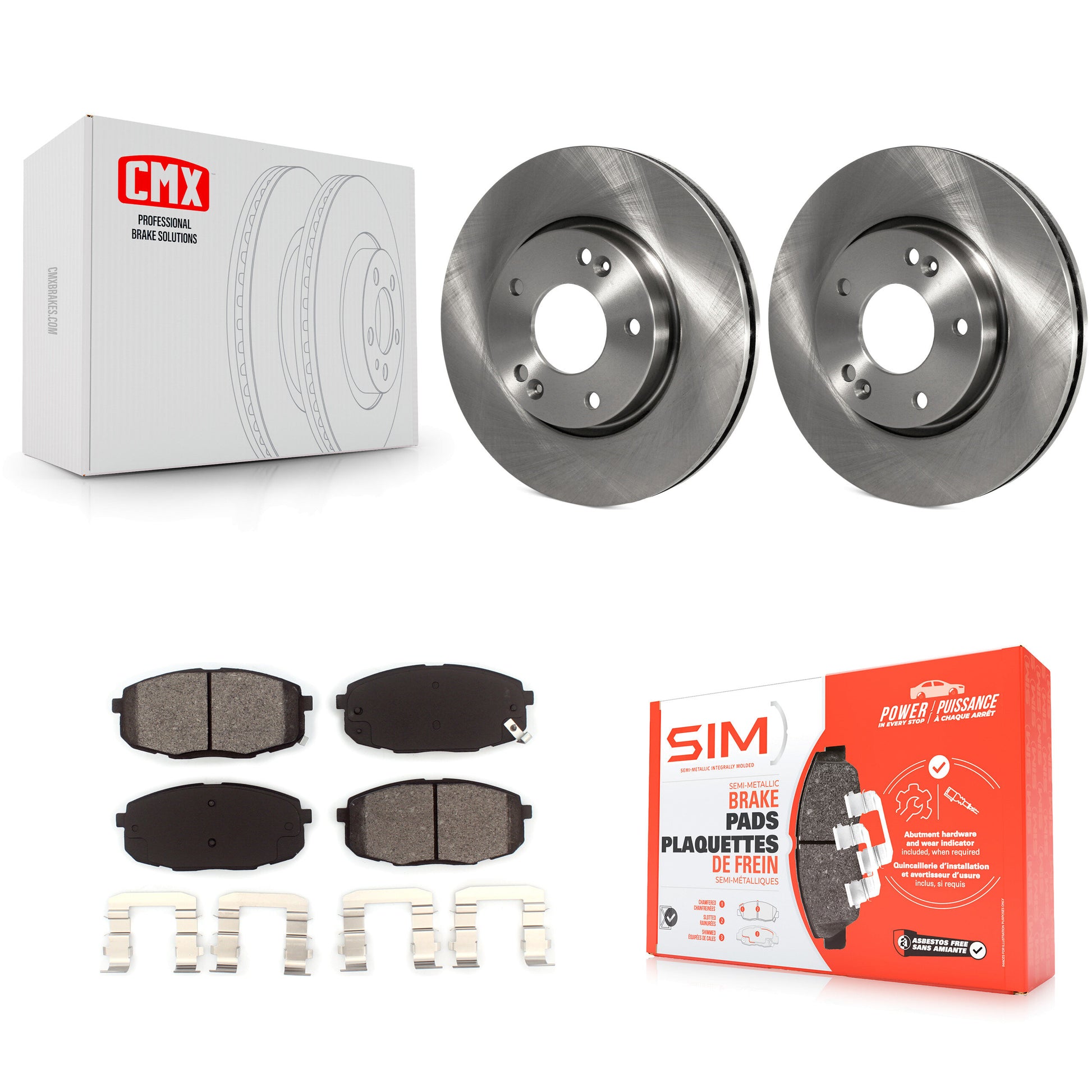 Transit Auto K8S-100394 Disc Brake Kit for 2009-2012 Hyundai Elantra - Front product image