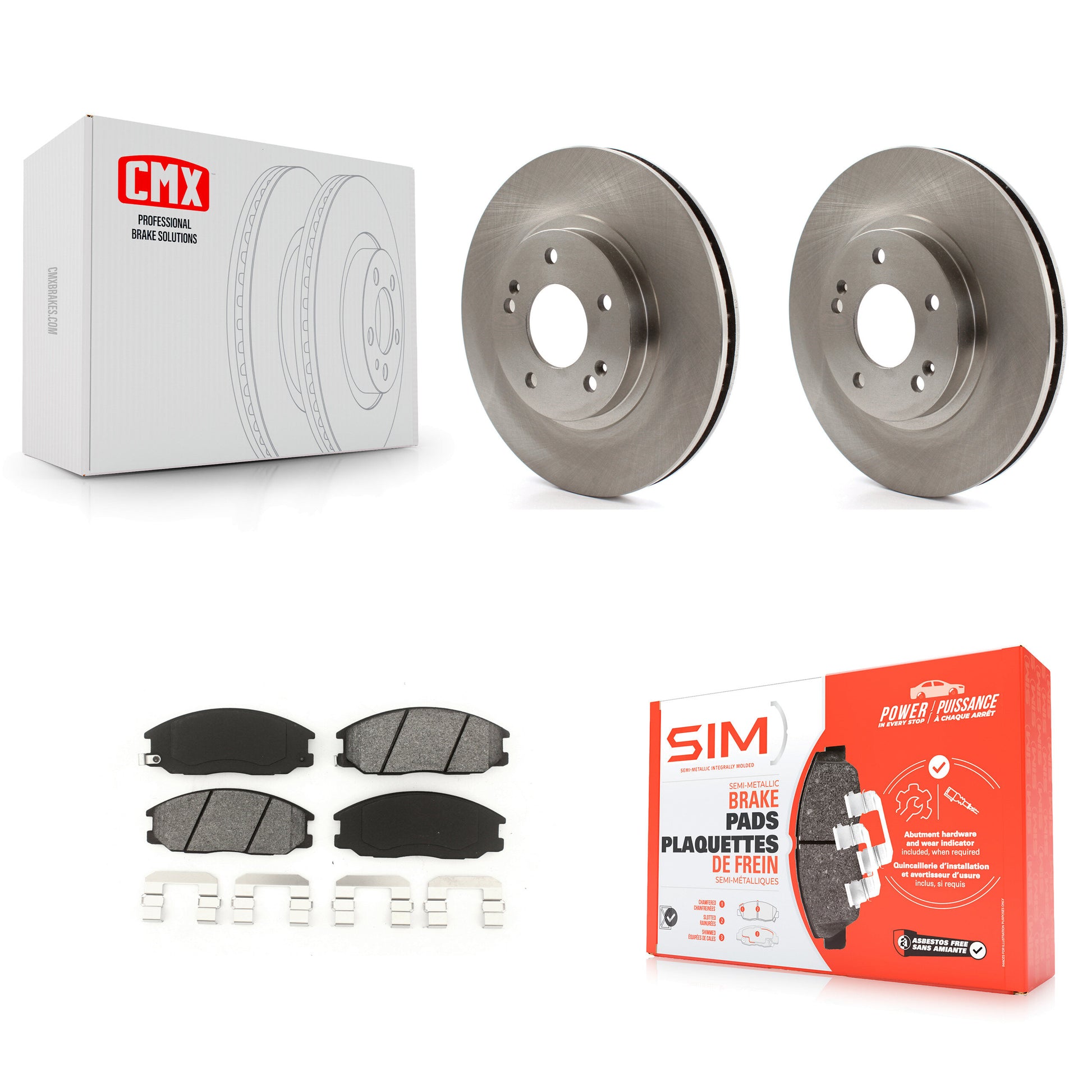 Transit Auto K8S-100399 Disc Brake Kit for 2001-2006 Hyundai Santa Fe - Front product image
