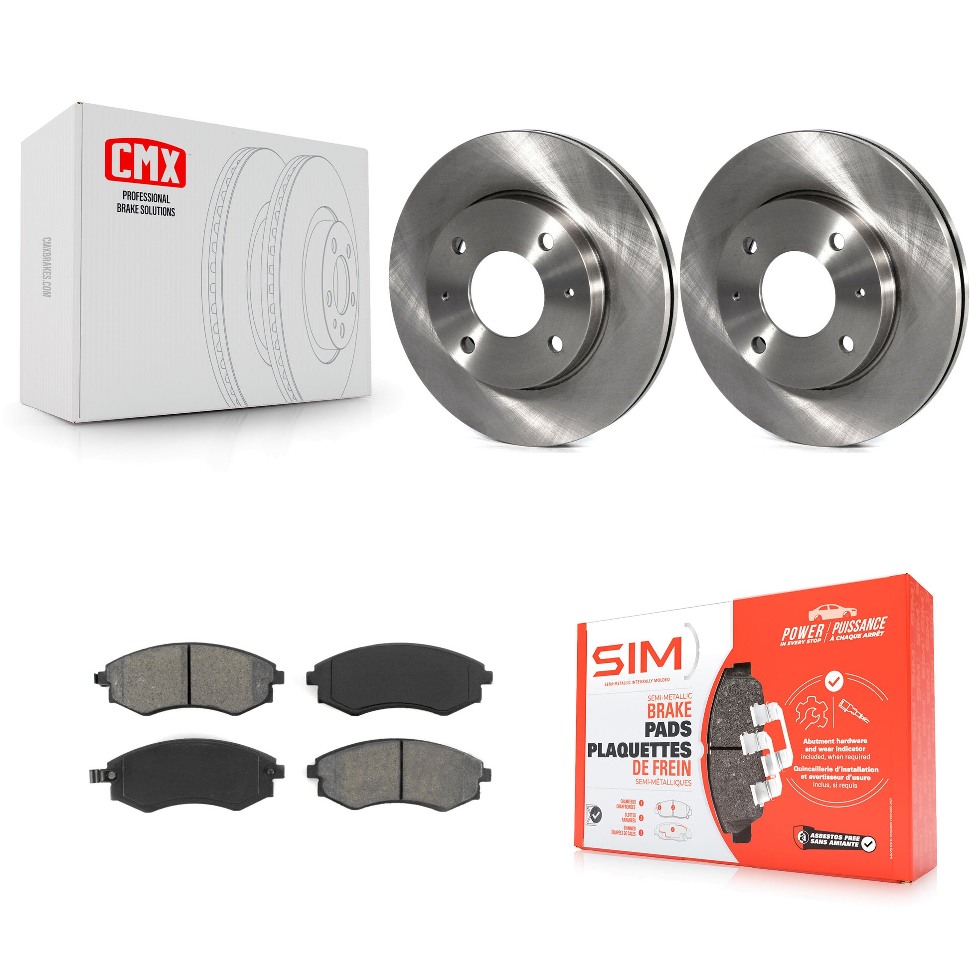 Transit Auto K8S-100404 Disc Brake Kit for 2001-2006 Hyundai Elantra, Kia Magentis, Kia Optima & more - Front product image