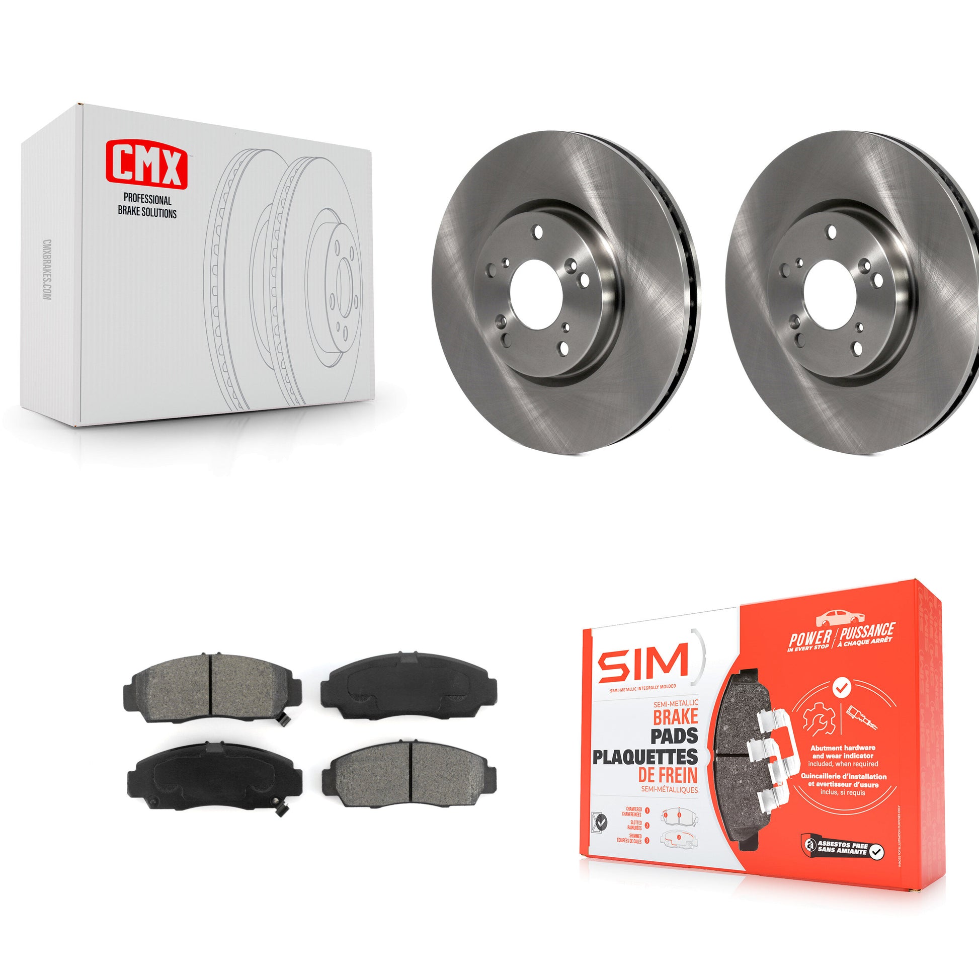 Transit Auto K8S-100427 Disc Brake Kit for 2004-2005 Acura TL - Front product image
