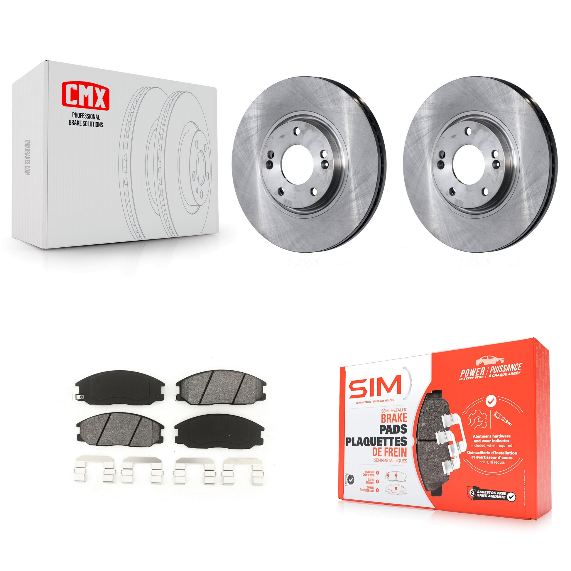 Transit Auto K8S-100437 Disc Brake Kit for 2003-2006 Hyundai XG350, Kia Amanti - Front product image