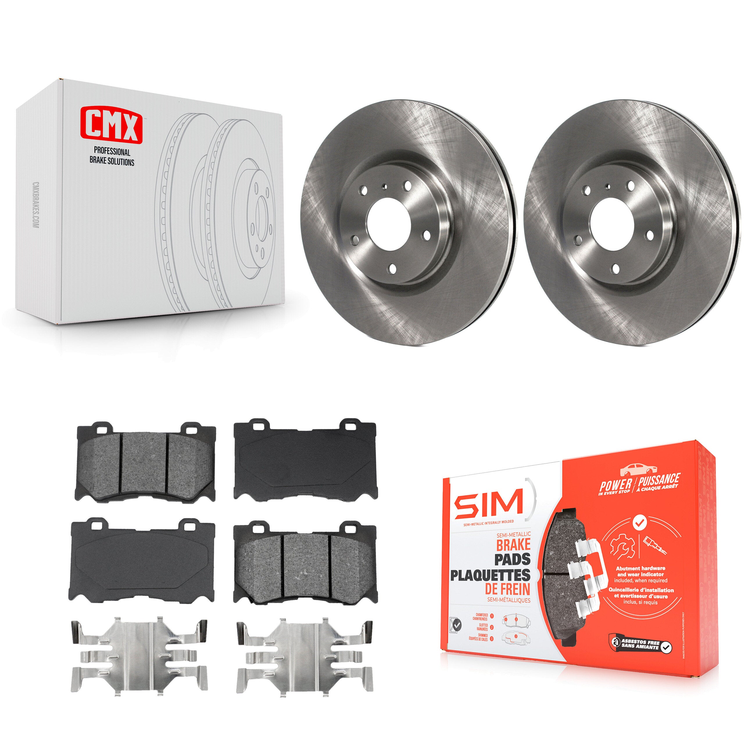 Transit Auto K8S-100444 Disc Brake Kit for 2009-2013 INFINITI G37 - Front product image
