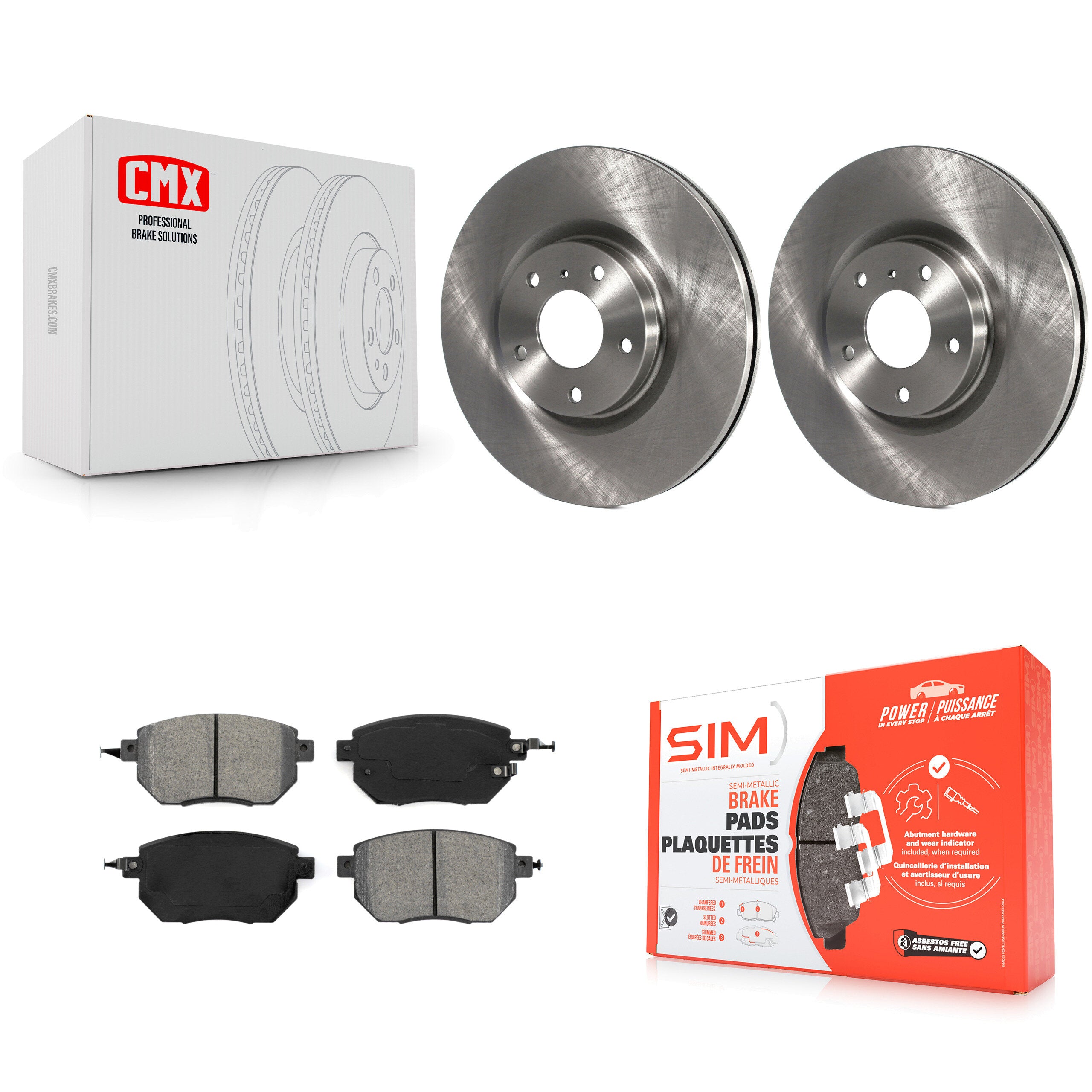 Transit Auto K8S-100446 Disc Brake Kit for 2005-2012 Nissan Murano, Nissan Altima, Nissan Maxima - Front product image