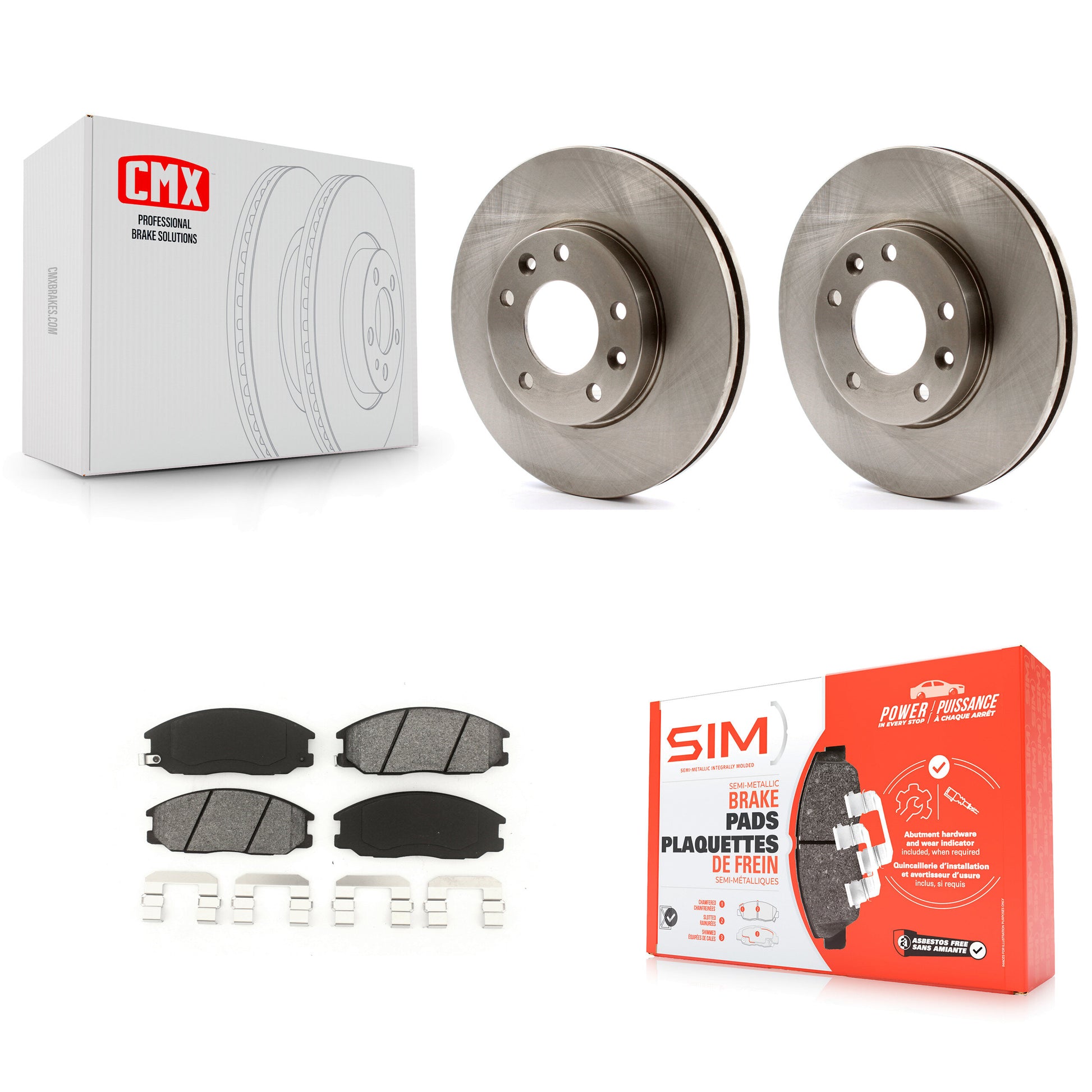 Transit Auto K8S-100450 Disc Brake Kit for 2003-2005 Kia Sedona - Front product image