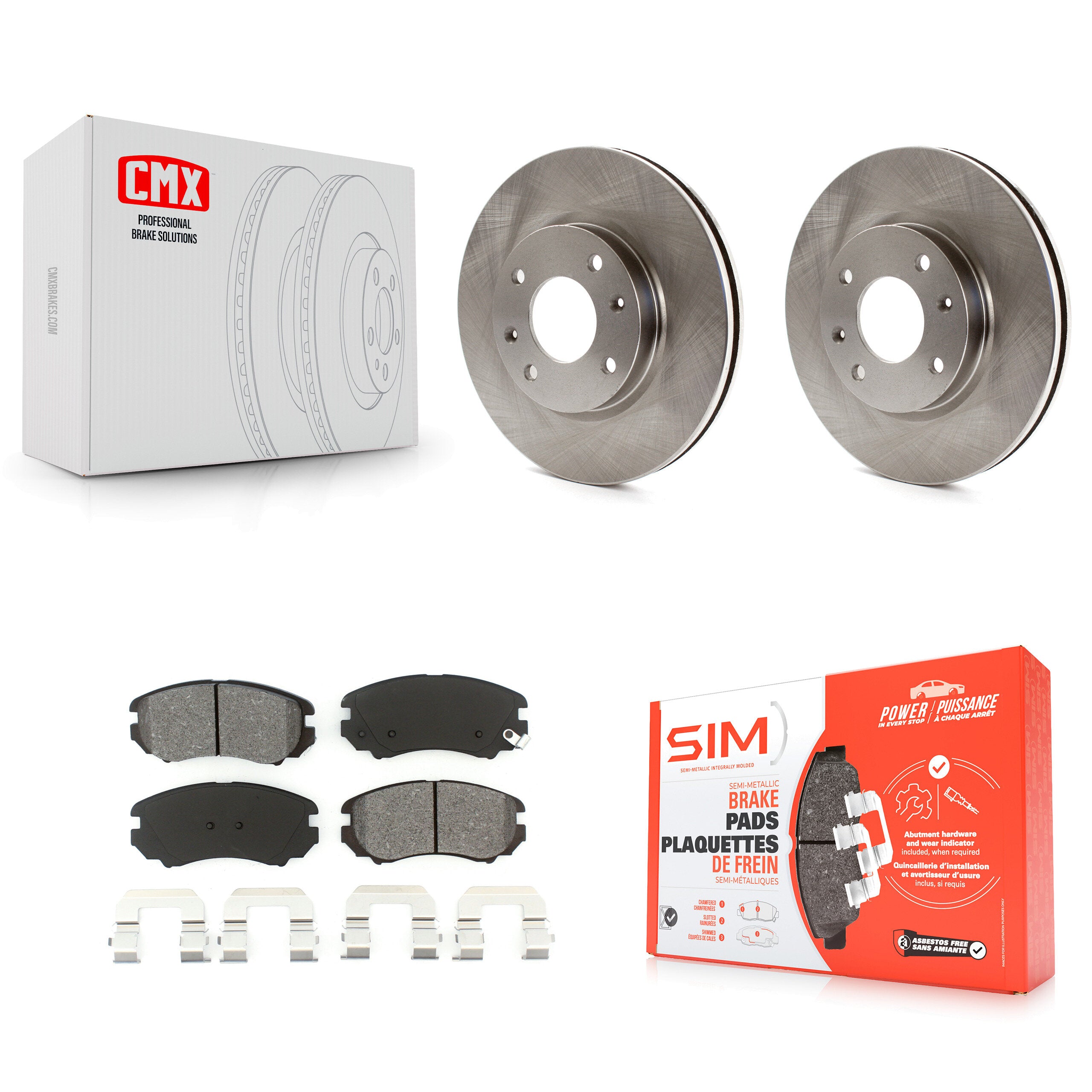 Transit Auto K8S-100452 Disc Brake Kit for 2003-2006 Kia Magentis, Kia Optima, Hyundai Sonata - Front product image