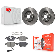 Transit Auto K8S-100471 Disc Brake Kit for 2009-2020 Volkswagen Tiguan Limited, Audi Q3, Audi Q3 Quattro & more - Front product image