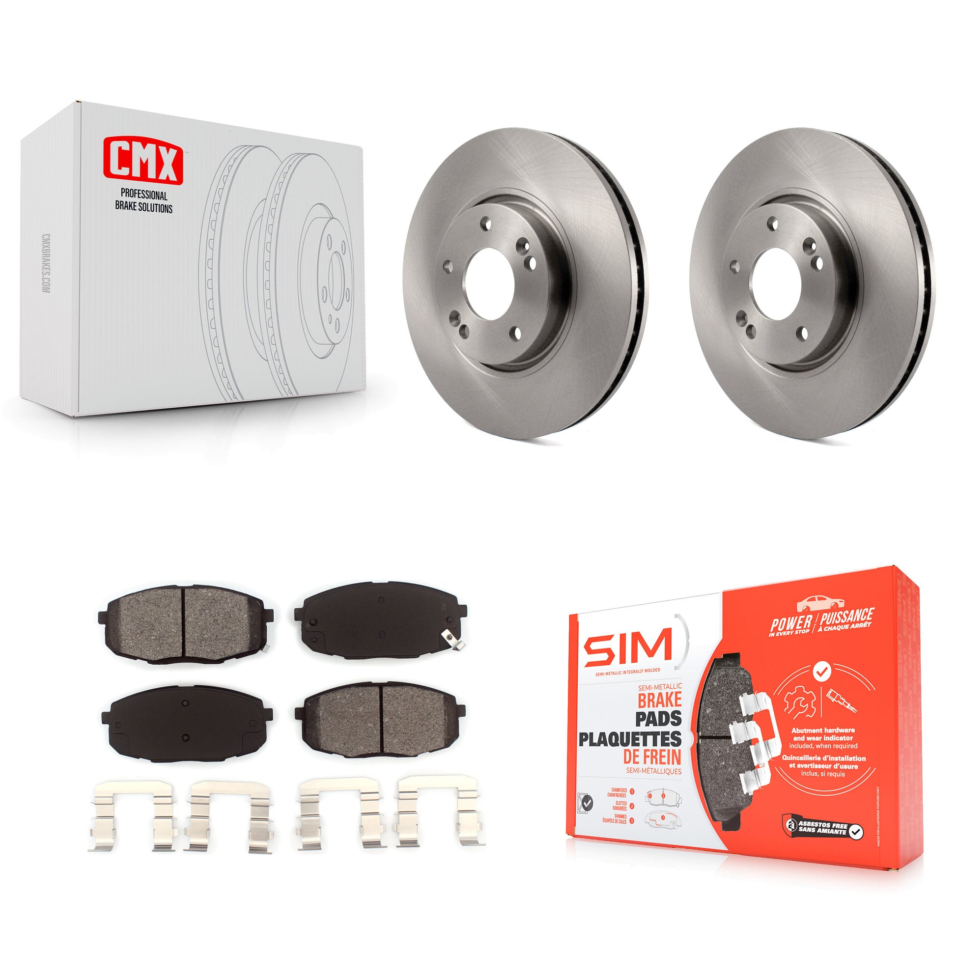 Transit Auto K8S-100486 Disc Brake Kit for 2010-2013 Kia Forte5, Kia Forte, Kia Forte Koup - Front product image