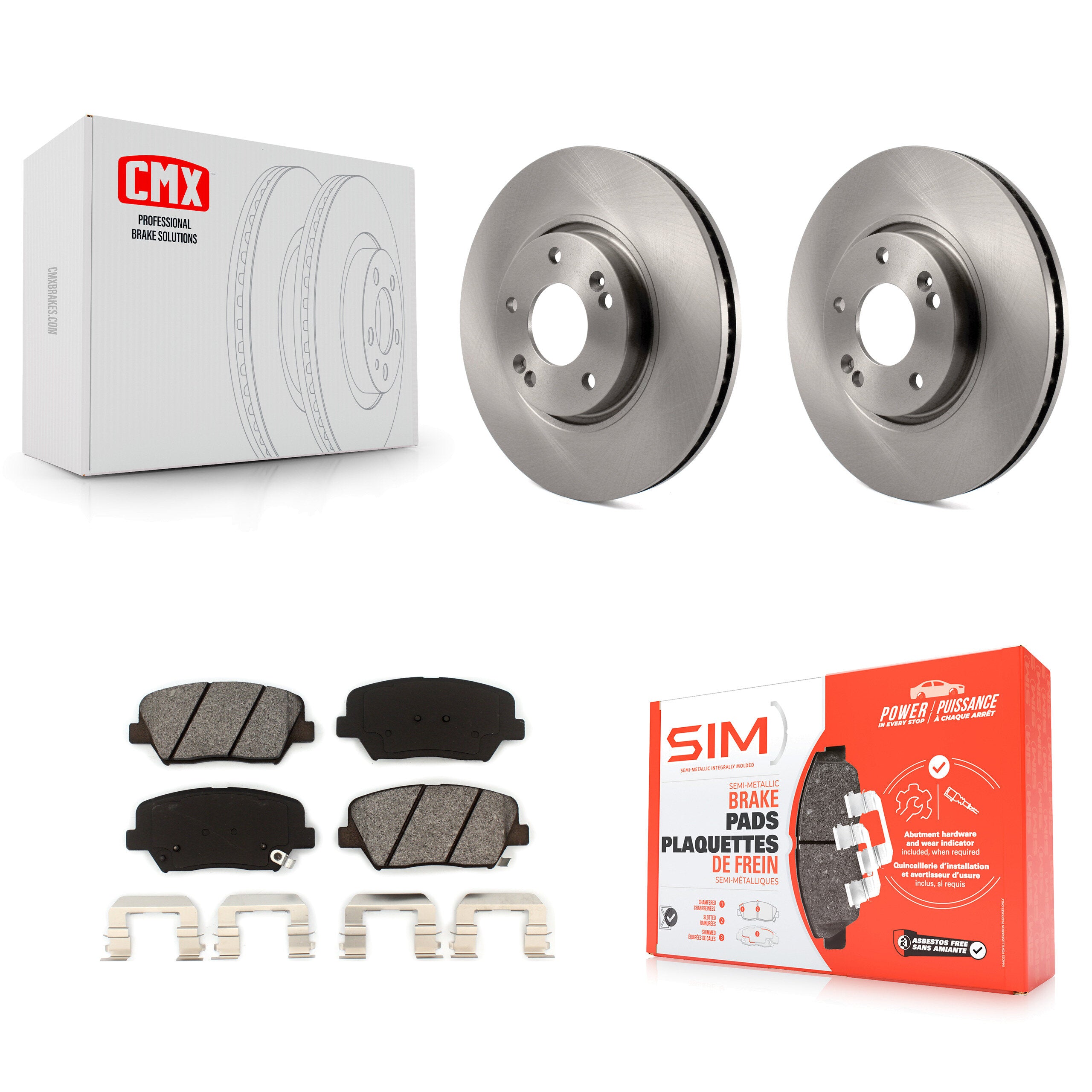 Transit Auto K8S-100488 Disc Brake Kit for 2014-2017 Kia Rondo - Front product image