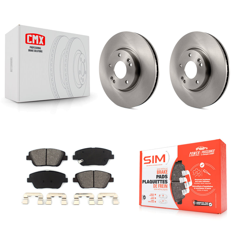 Transit Auto K8S-100489 Disc Brake Kit for 2011-2016 Kia Optima, Hyundai Sonata - Front product image