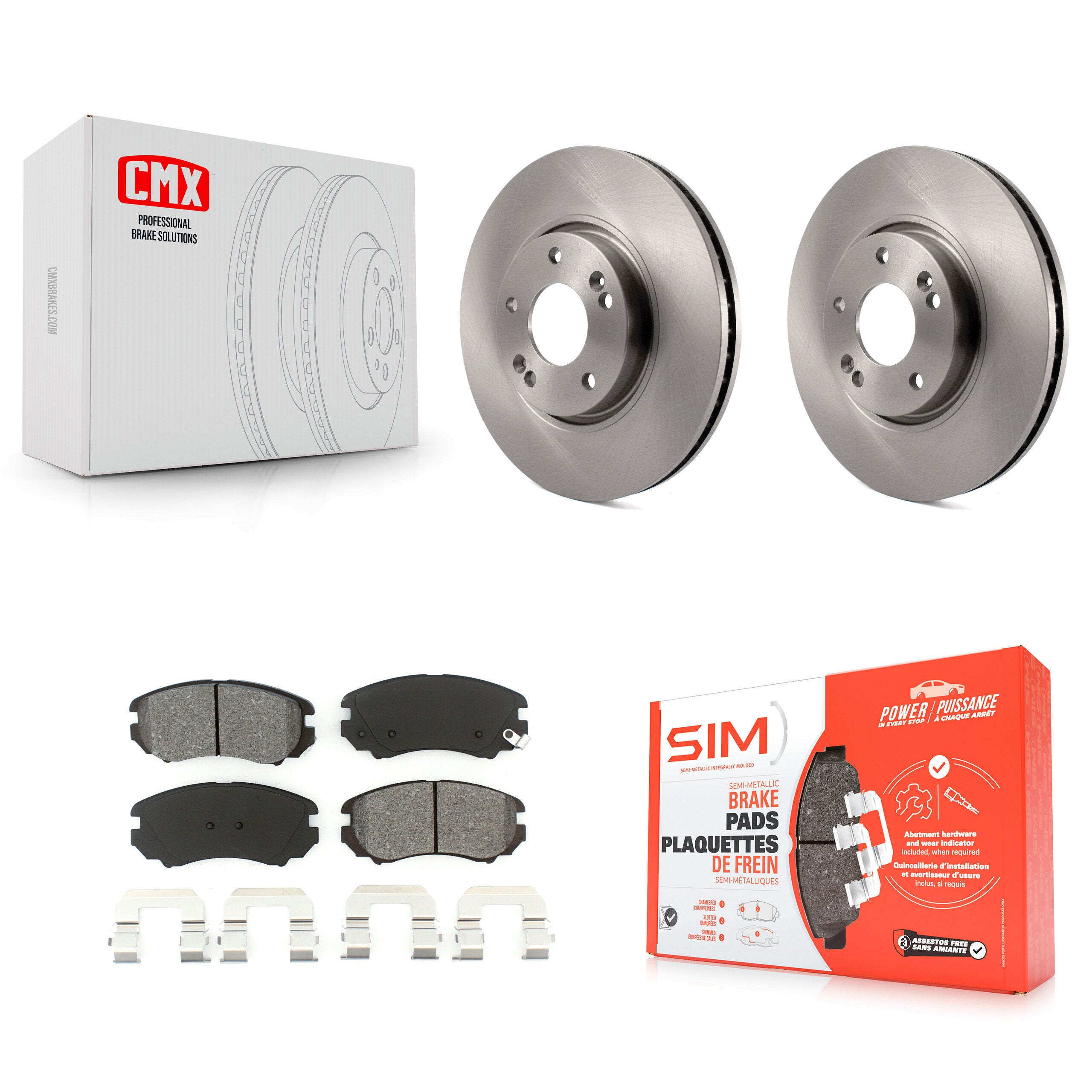 Transit Auto K8S-100493 Disc Brake Kit for 2006-2010 Hyundai Sonata - Front product image