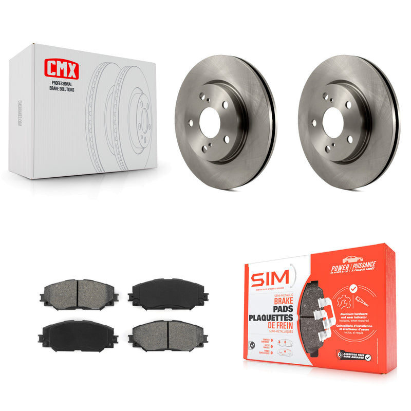 Transit Auto K8S-100502 Disc Brake Kit for 2006-2018 Toyota RAV4, Toyota Prius V, Lexus HS250h & more - Front product image
